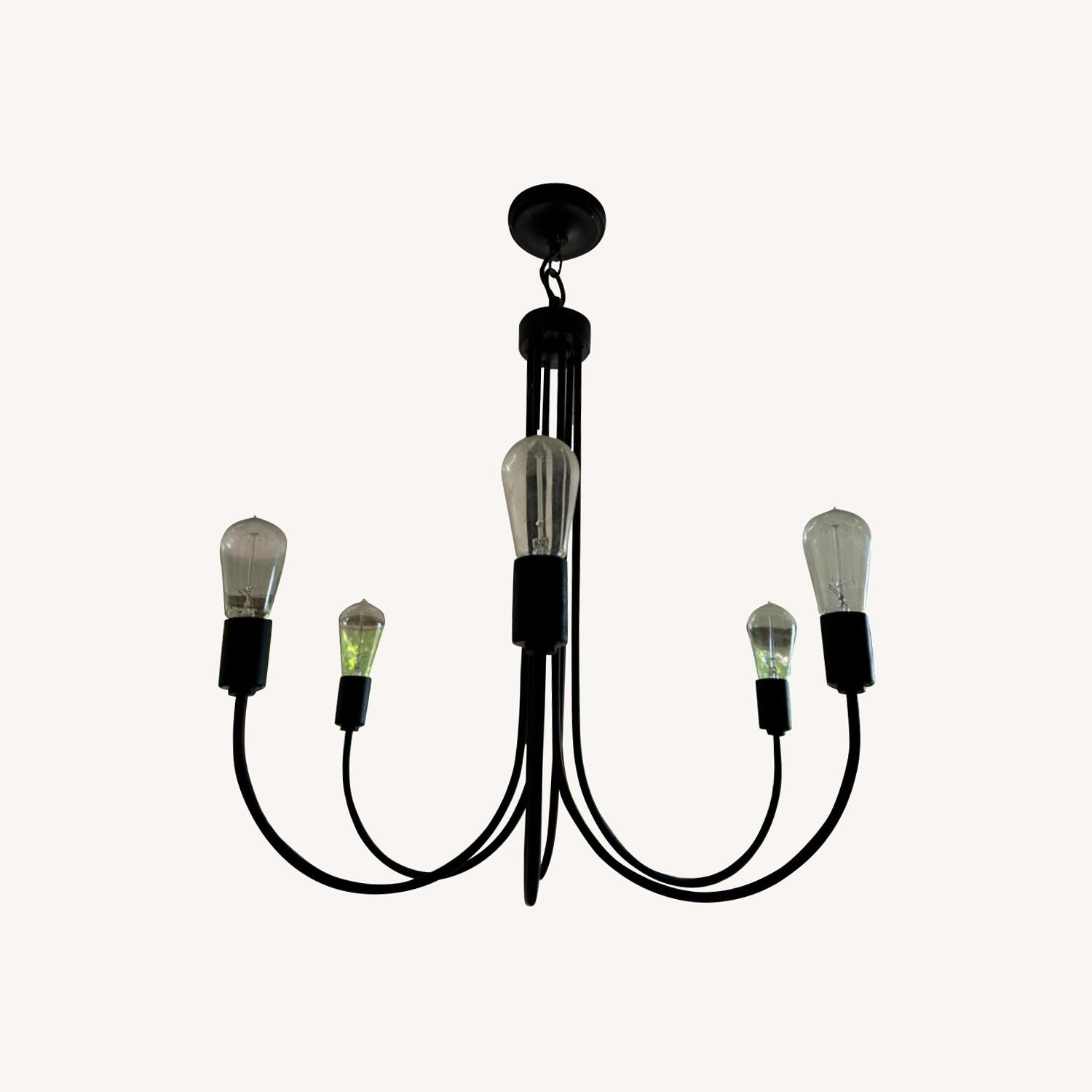 Crate and Barrel Oakton Bronze Chandelier AptDeco