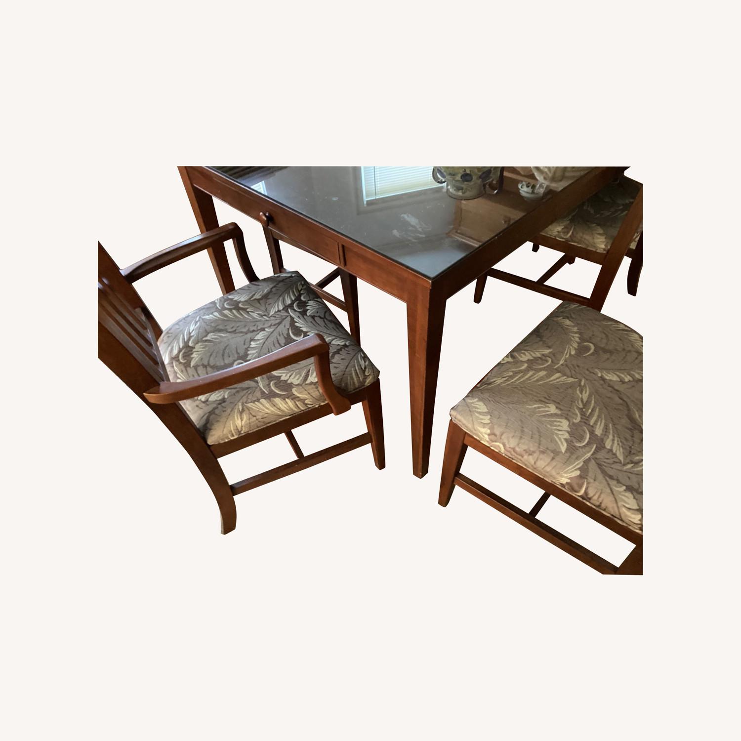 Ethan Allen Formal Dining Room Set with Six Chairs AptDeco