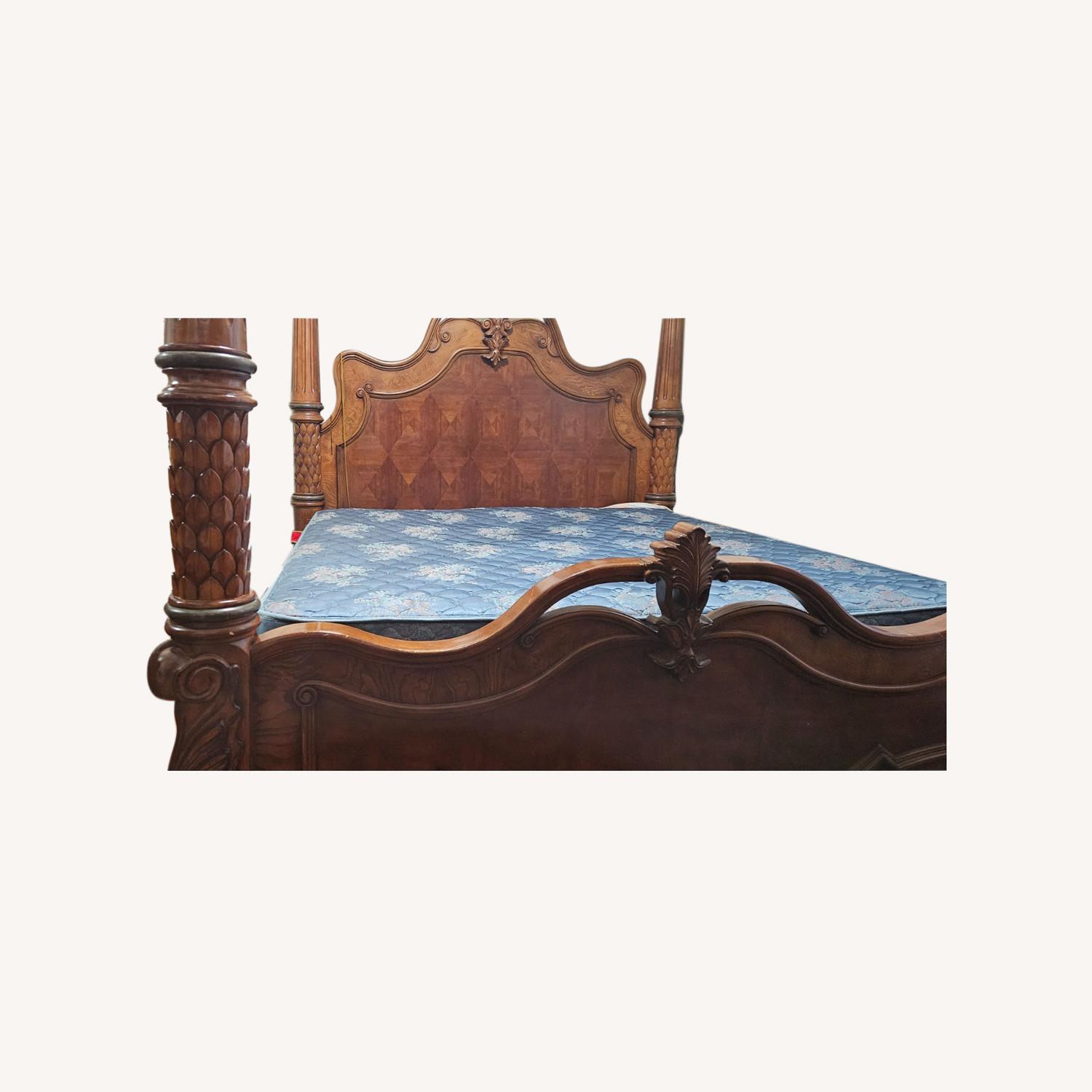 Antique Bed Frame King Size AptDeco