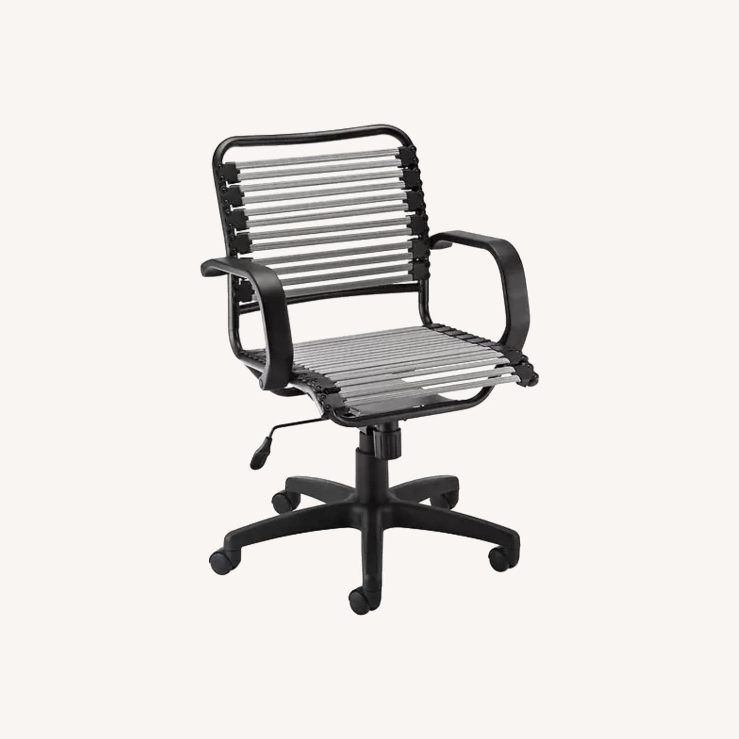 Container Store Office Bungee Chair with Arms Grey AptDeco