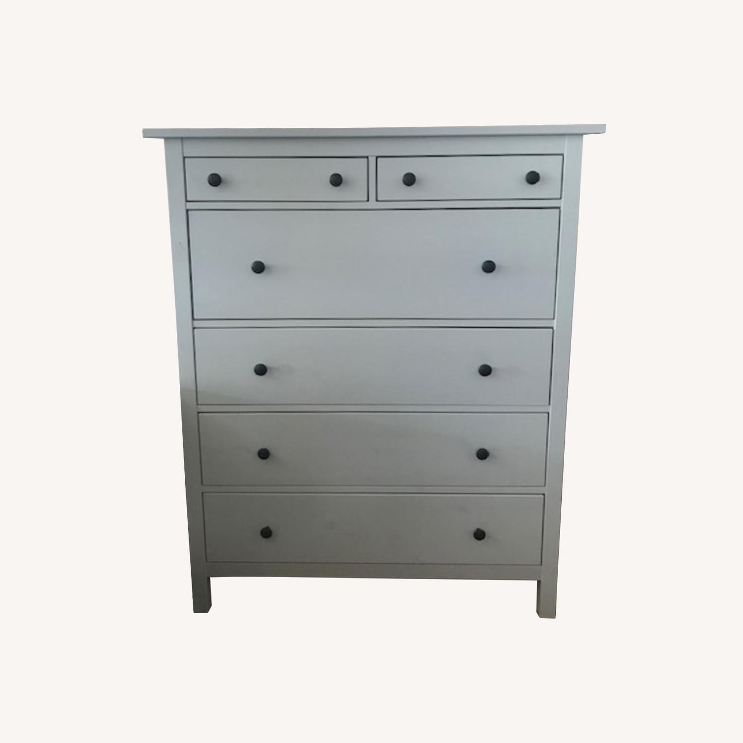 IKEA HEMNES 6drawer Chest, White Stain AptDeco