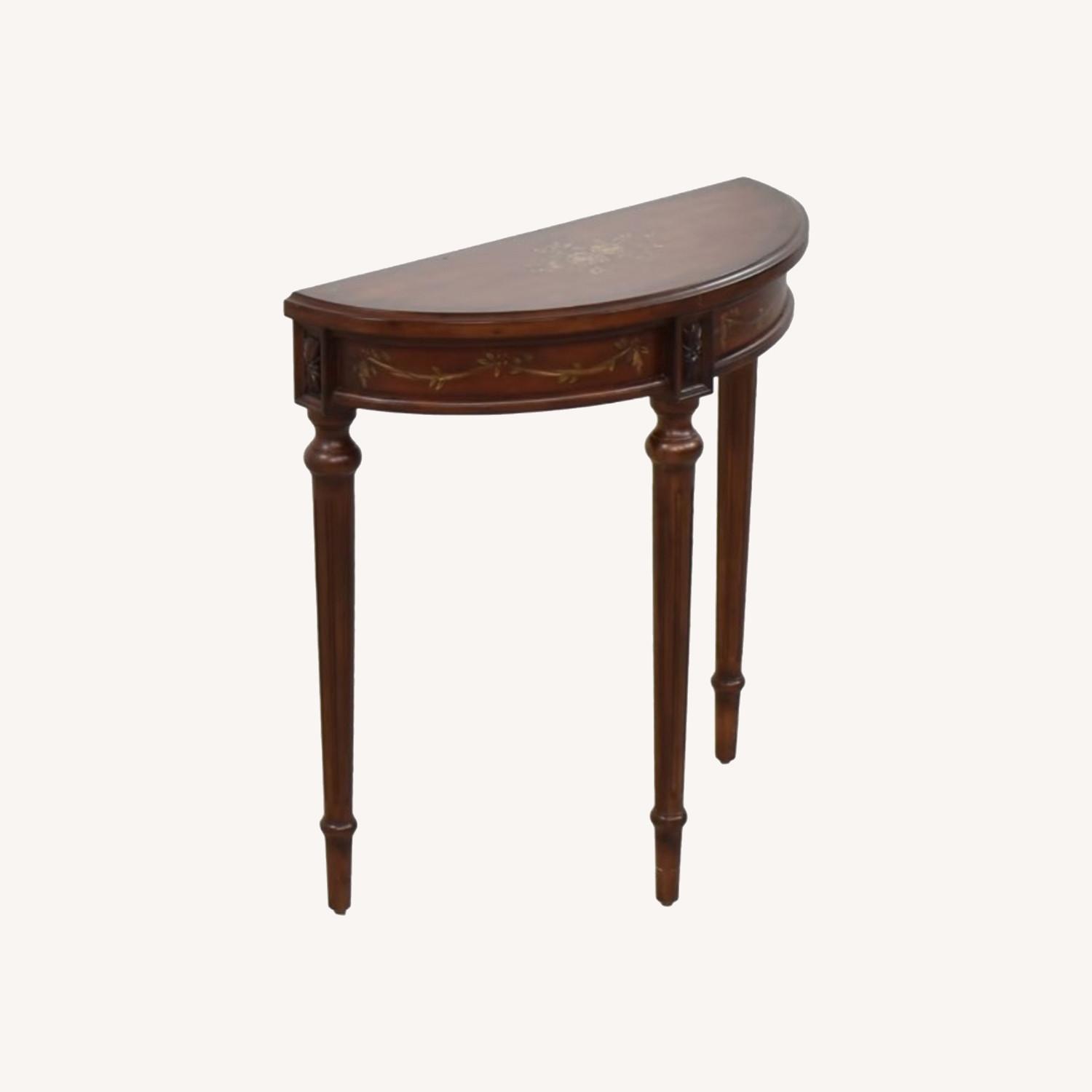 Ethan Allen Demilune Console Table - image-0