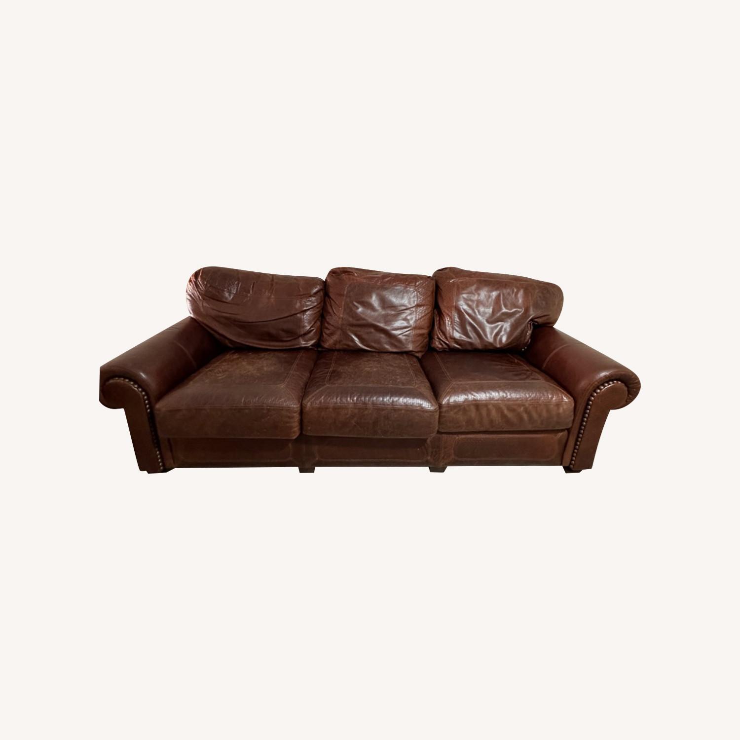 Stickley Leather Couch - image-0