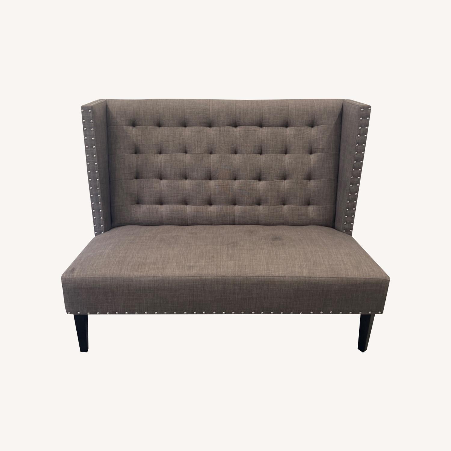 West Elm Grey Upholstery Sofa - image-0