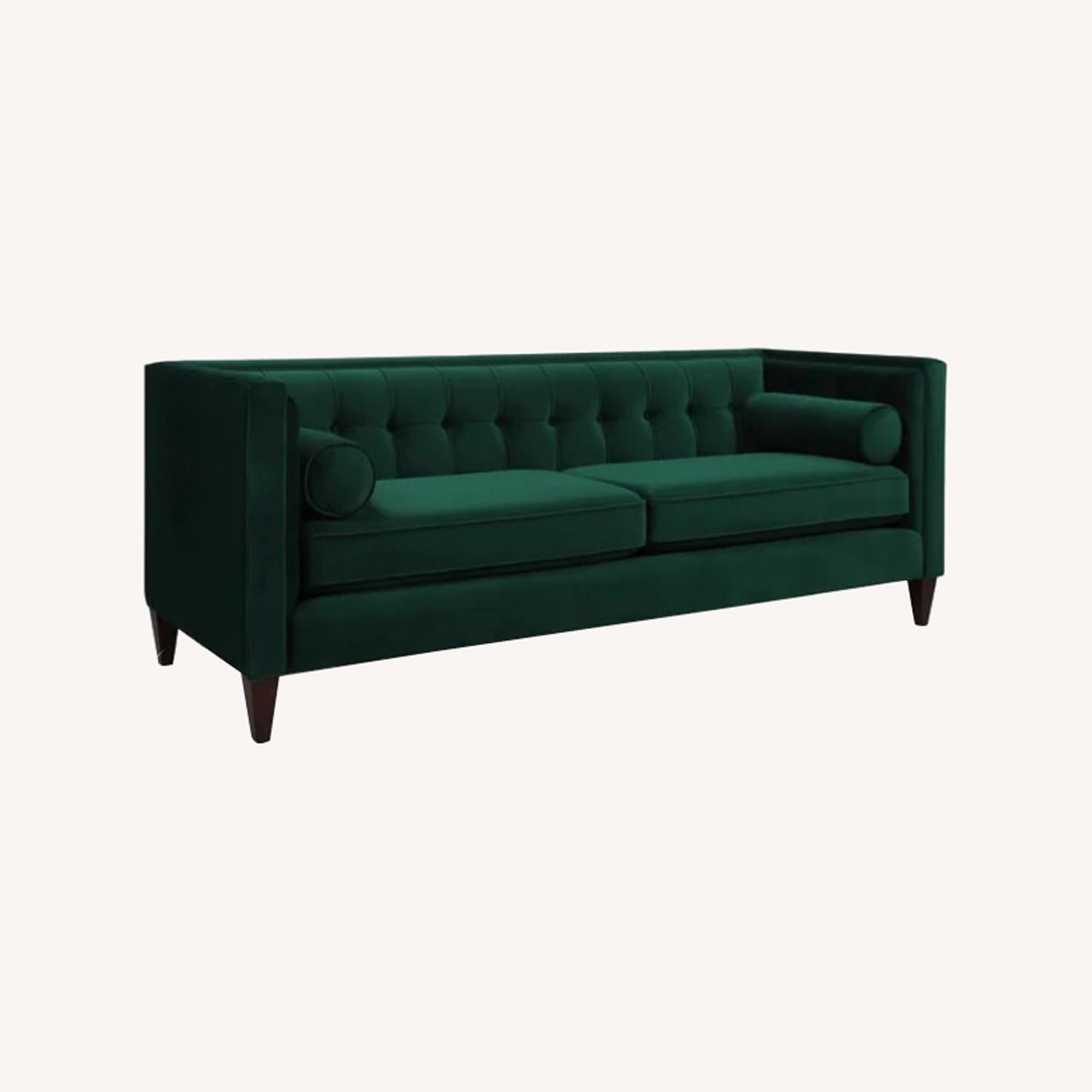 Wayfair Emerald Green Couch - image-0