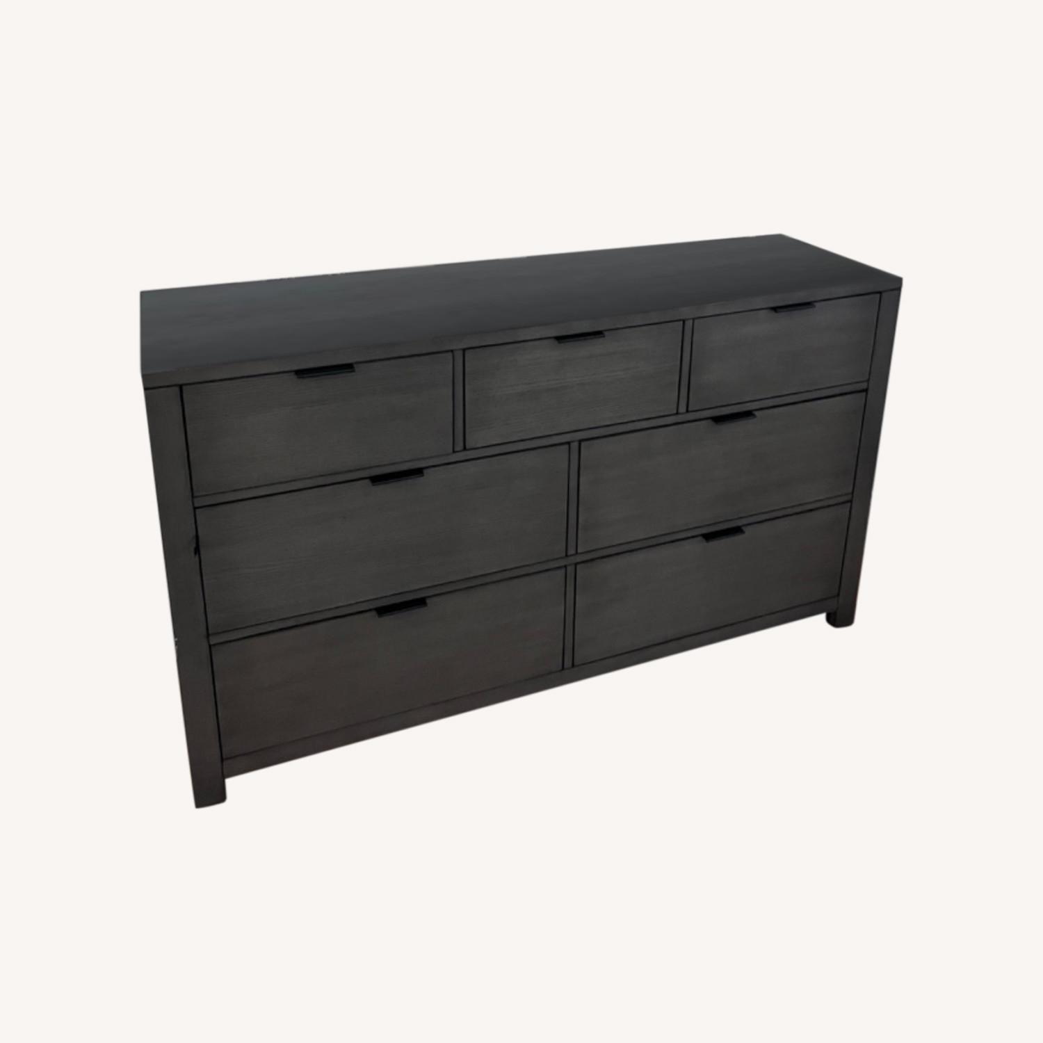 Macy's 7 Drawer Brown Wooden Dresser - image-0