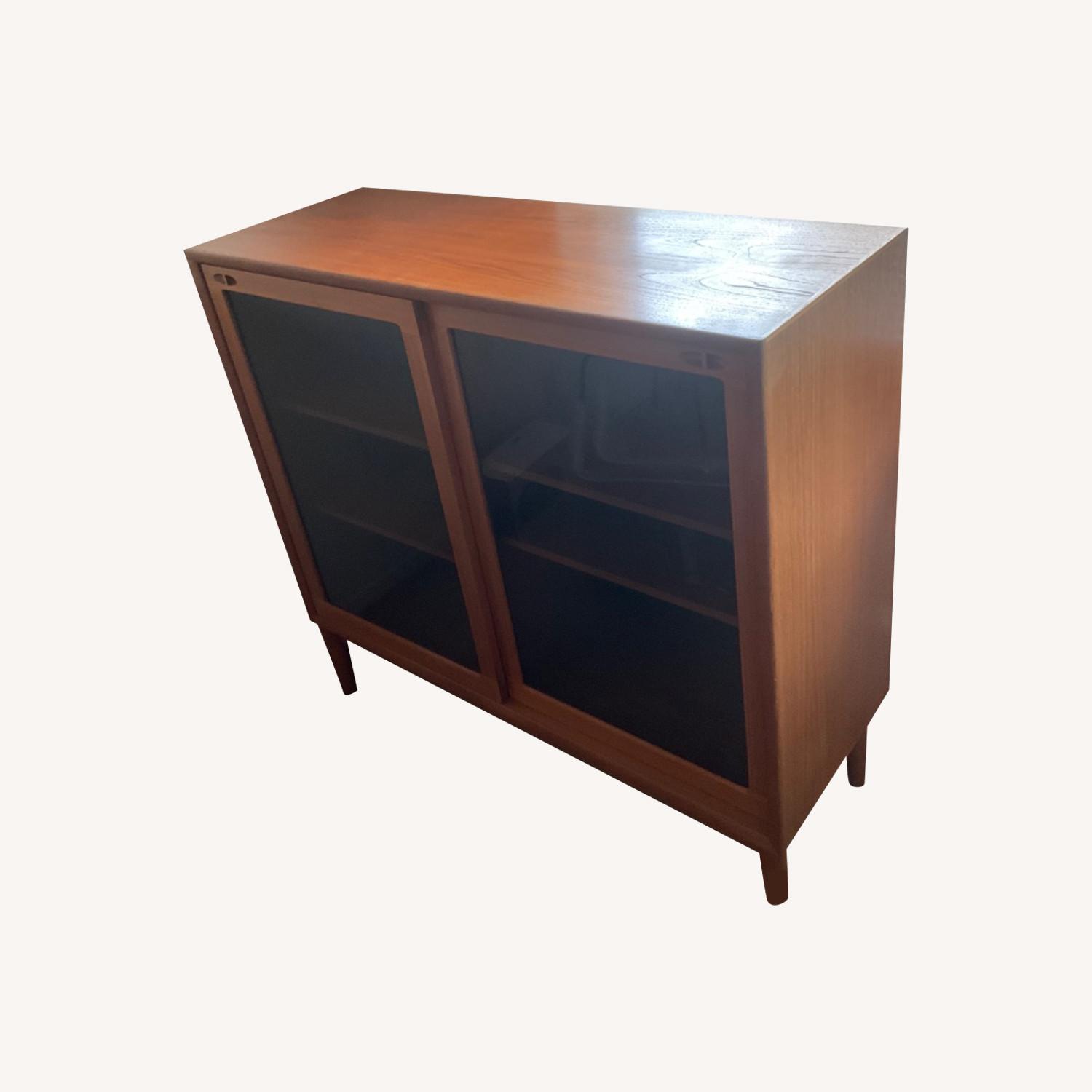 Mid-Century Modern Teak Display Cabinet - image-0