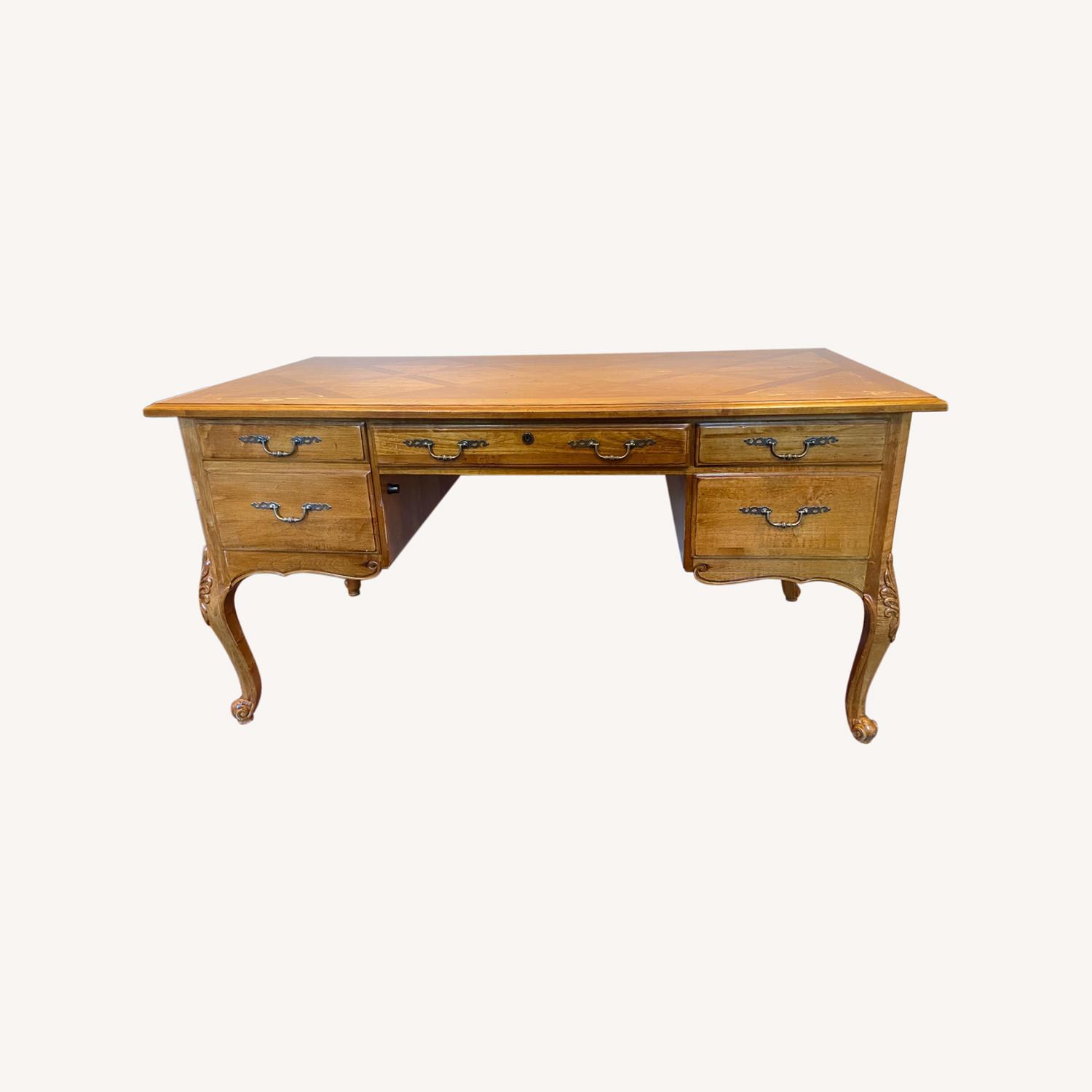 Vintage Ethan Allen French Desk in Maple AptDeco