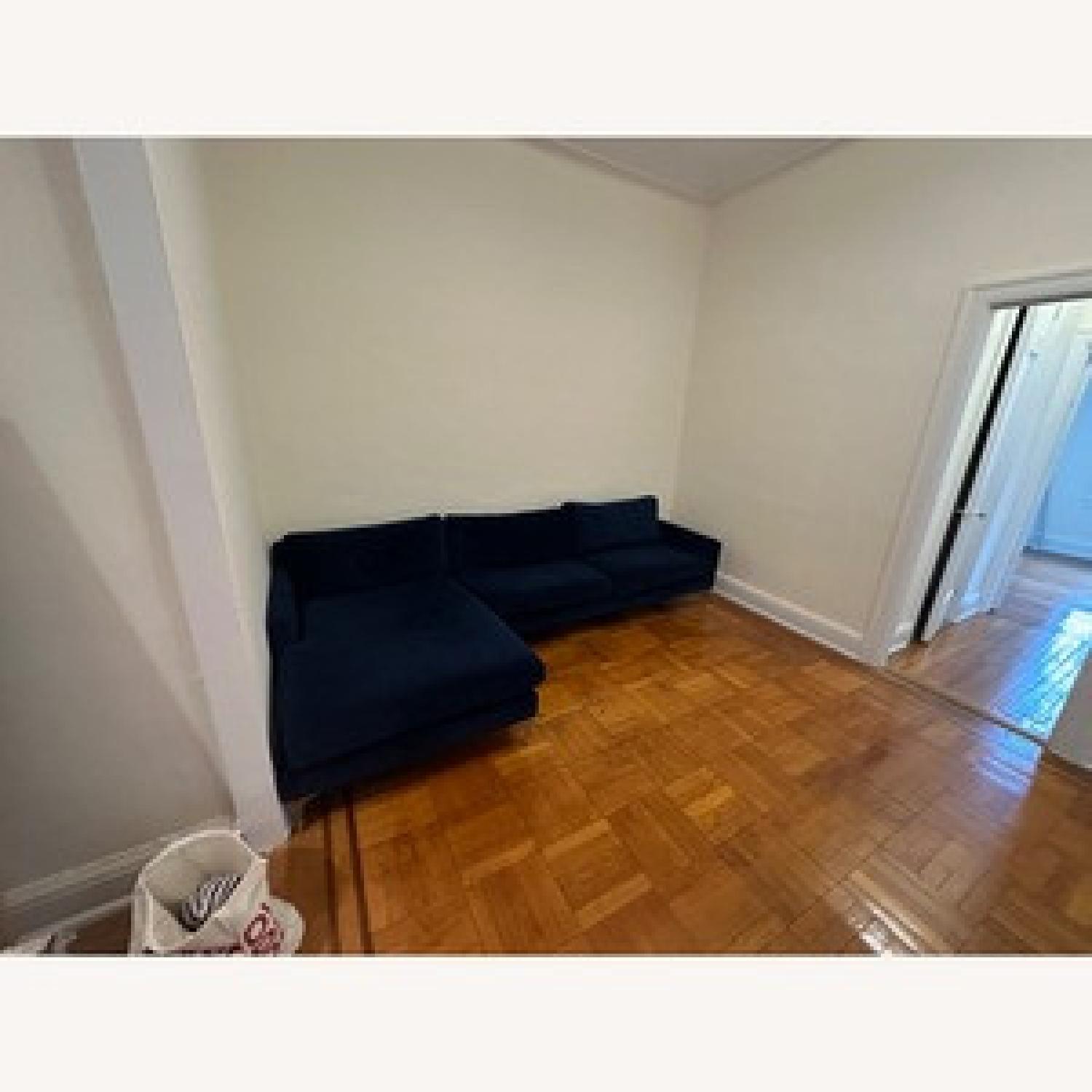 Wayfair Blue Sofa with Chaise - image-3