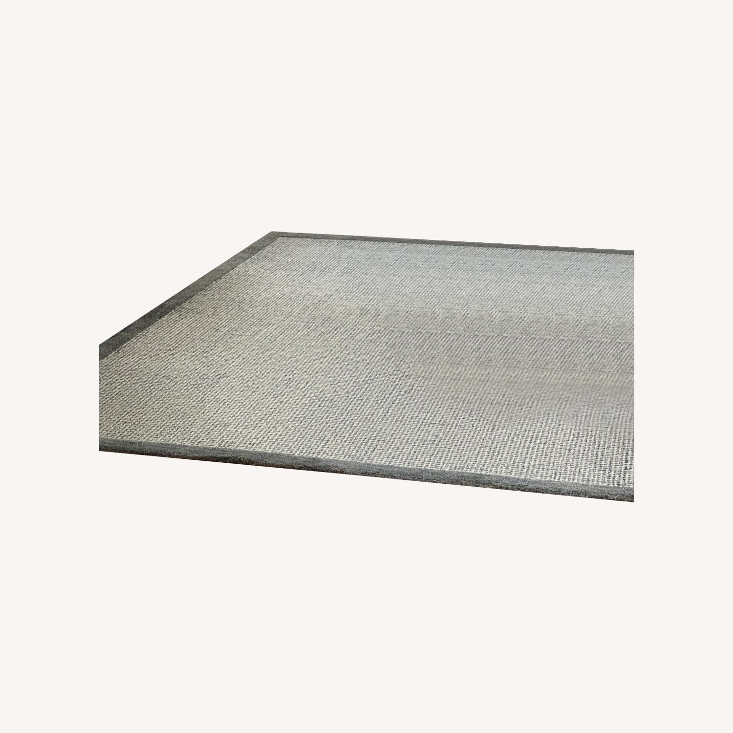 Canales Handmade Wool Blue/Beige Rug 8' x 10' - image-0