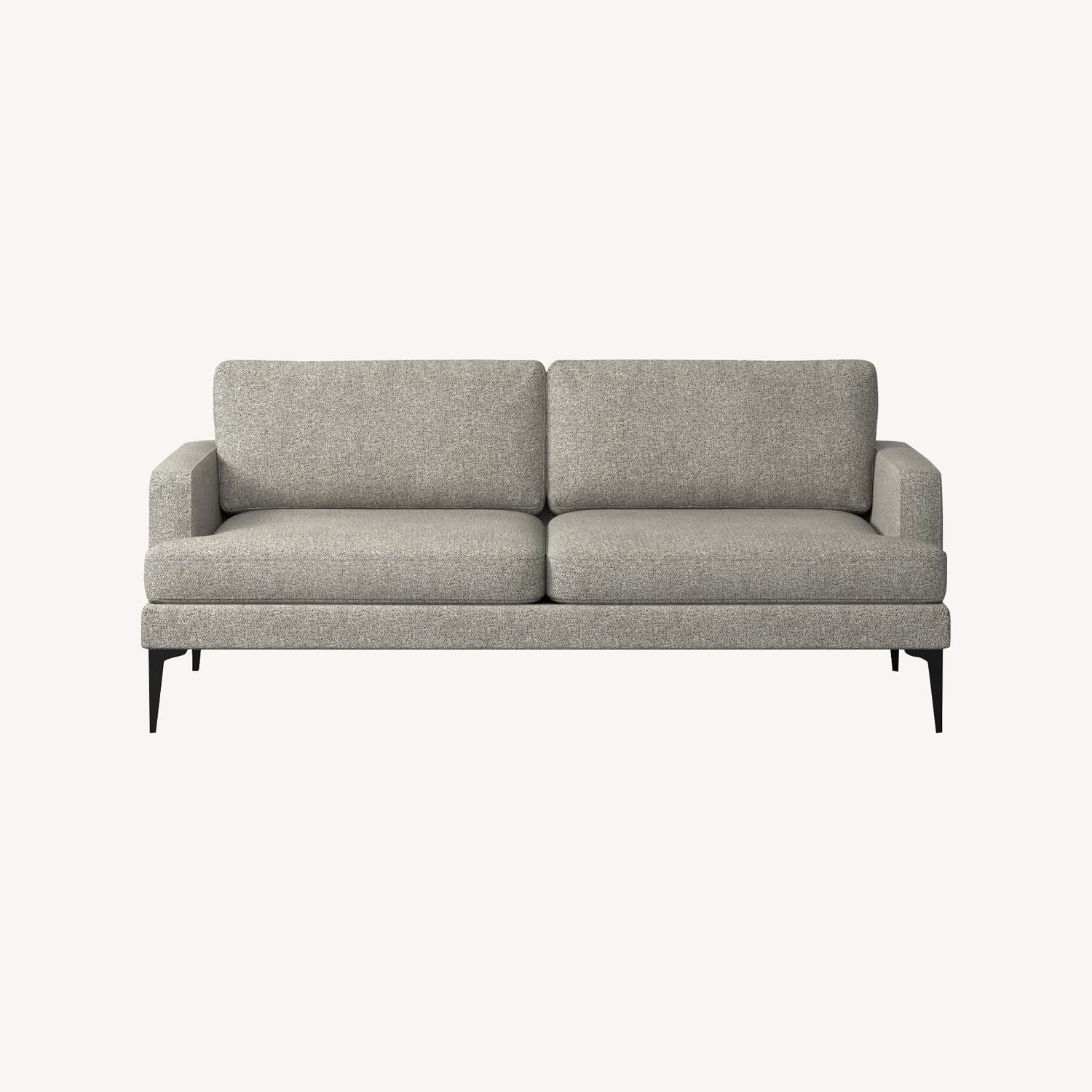West Elm Twill Stone Andes Sofa - image-0