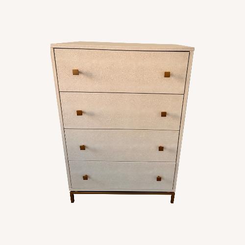 CB2 Shagreen Embossed Low Dresser AptDeco