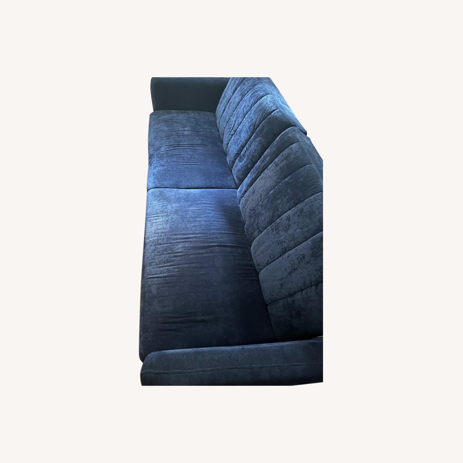 Floor Navy Blue Sofa - image-0