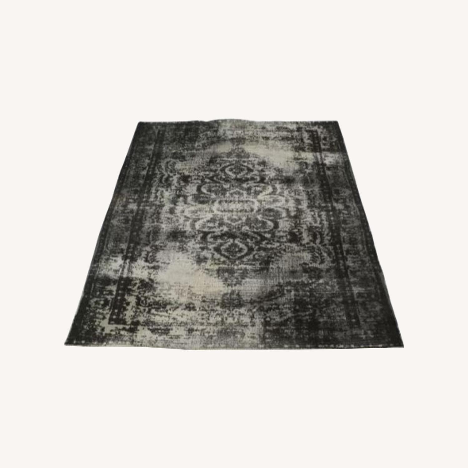 West Elm Distressed Arabesque Wool Rug 8x10 - image-0