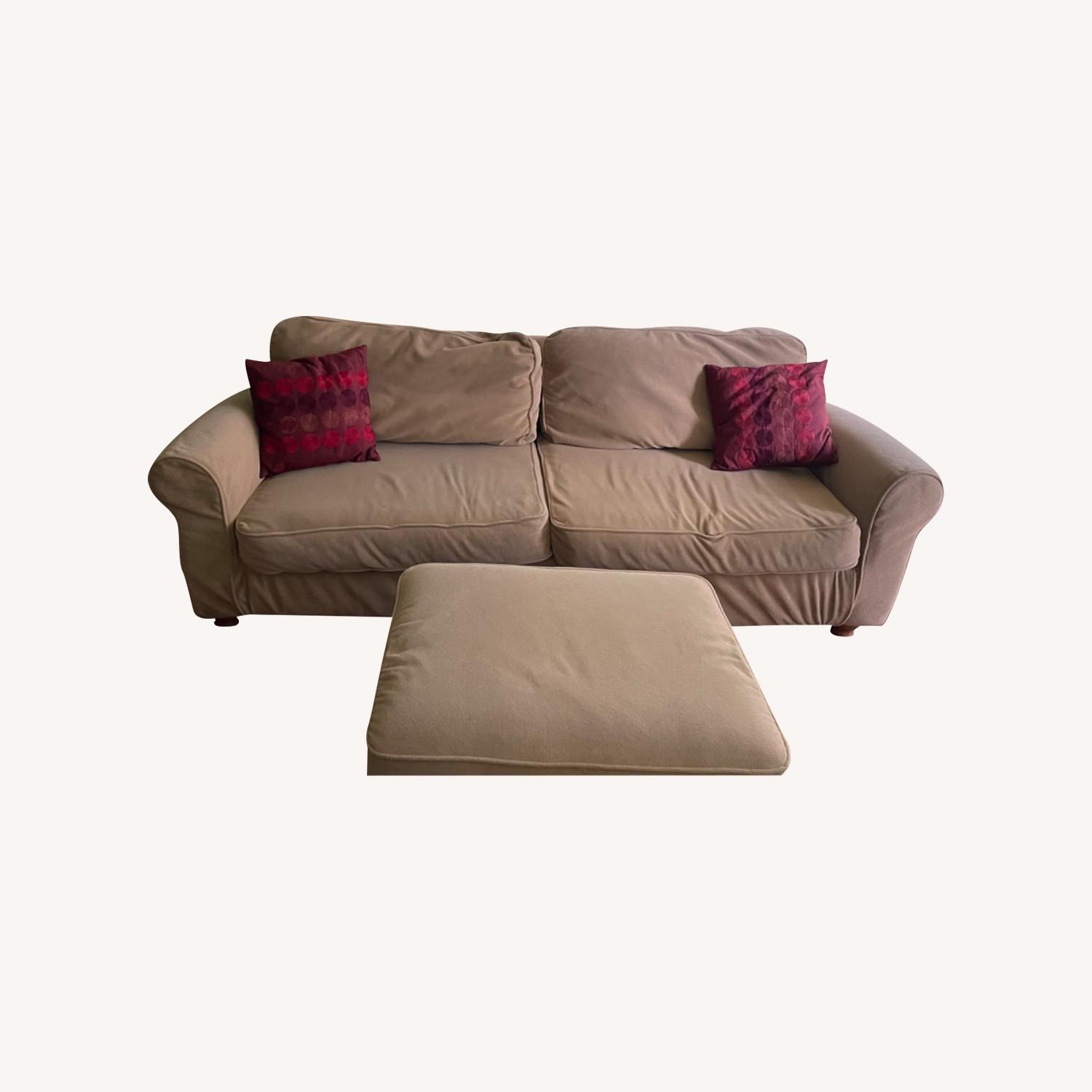 Pier 1 import Sofa and Ottoman - image-0