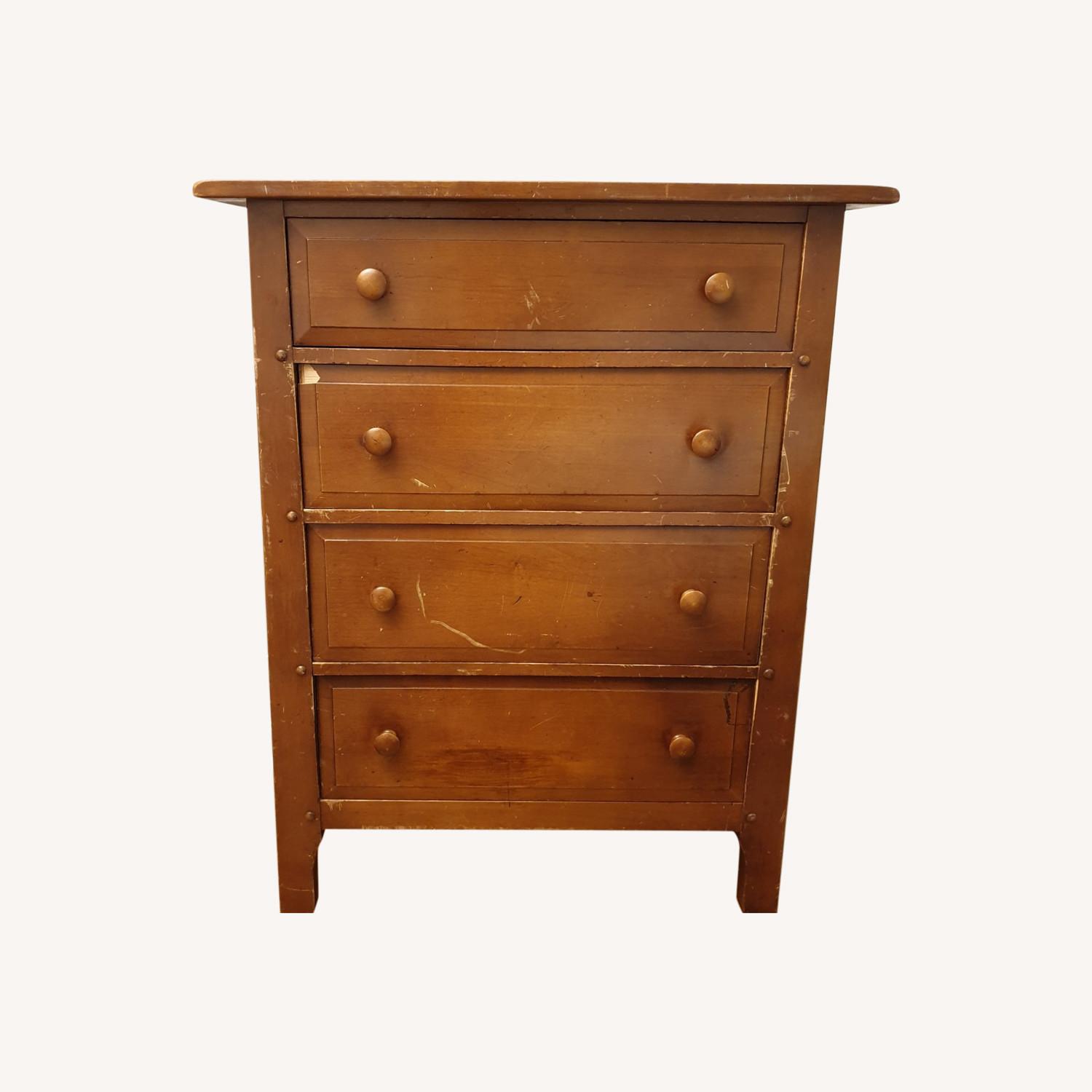 Antique Sturdy Wooden Dresser - image-0