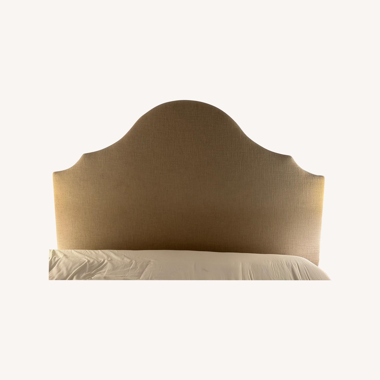 West Elm King Size Fabric Headboard - image-0