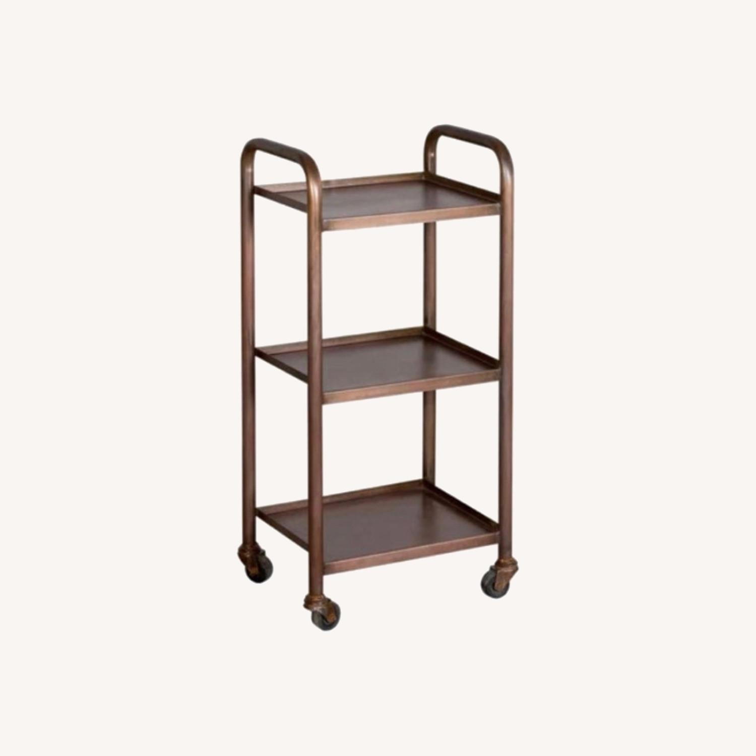 Wayfair Mid Century Copper Bar Cart - image-0