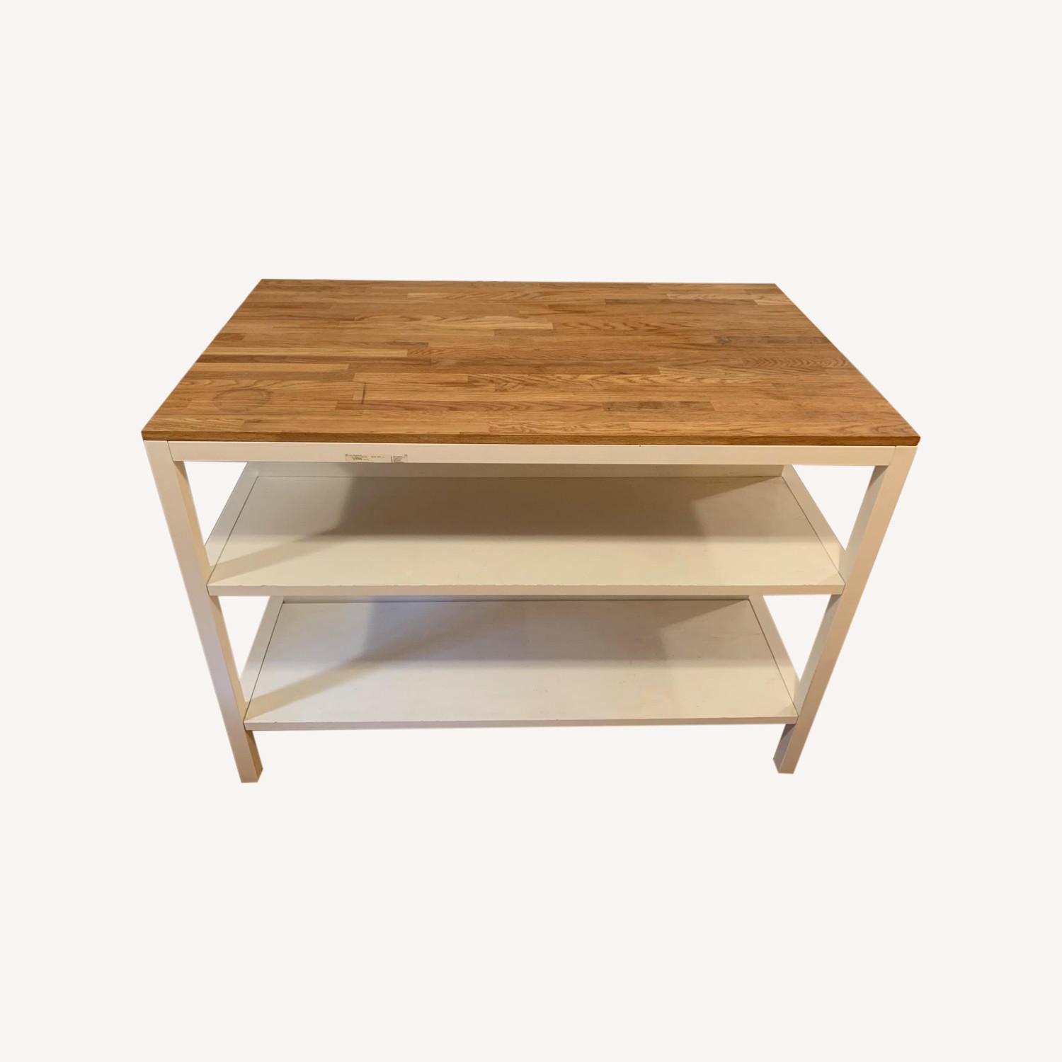 West Elm Frame Kitchen Console - Butcher Block - image-0