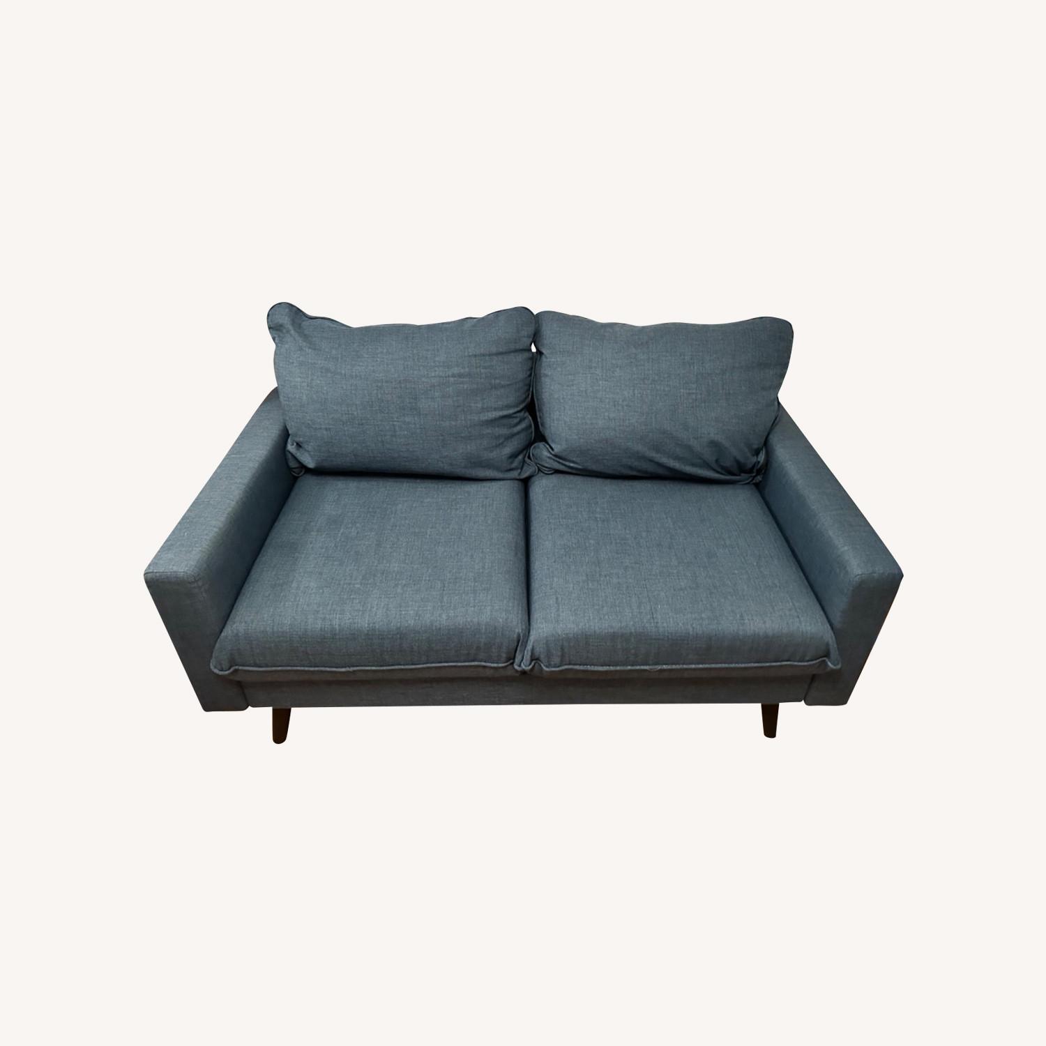 Inside Weather Loveseat Sofa - Blue - image-0