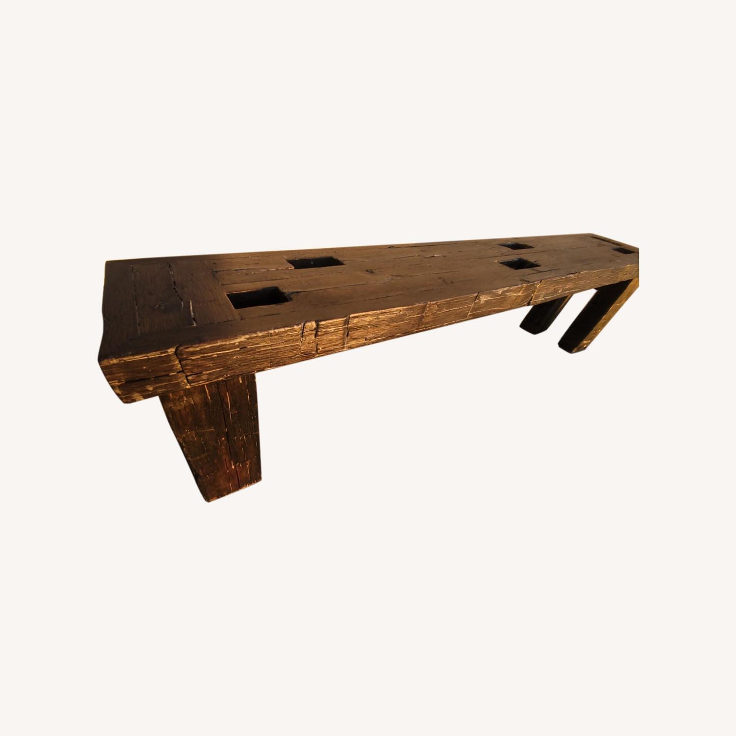 Reclaimed White Oak Bench - image-0