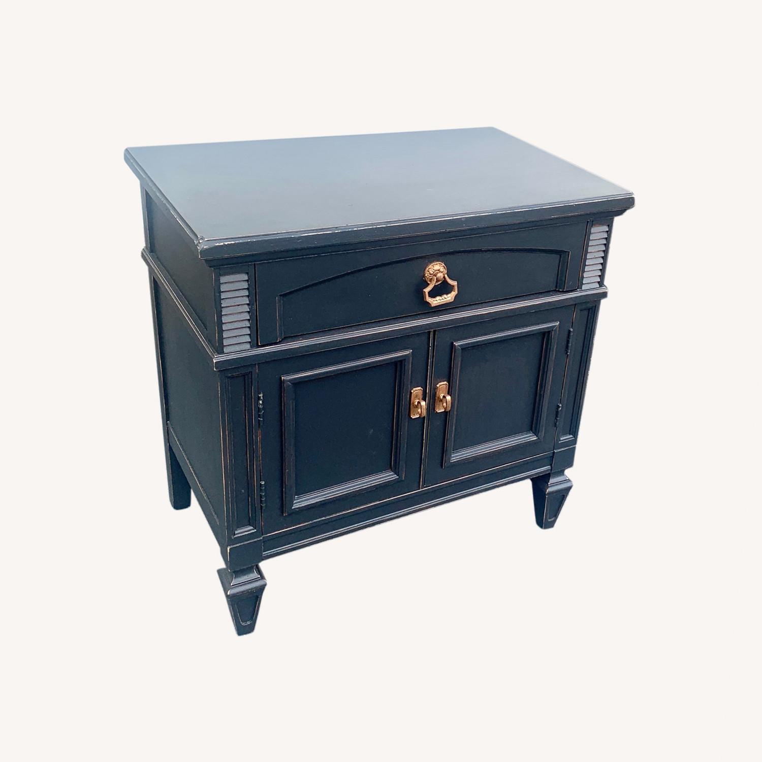 Black Vintage Nightstands AptDeco