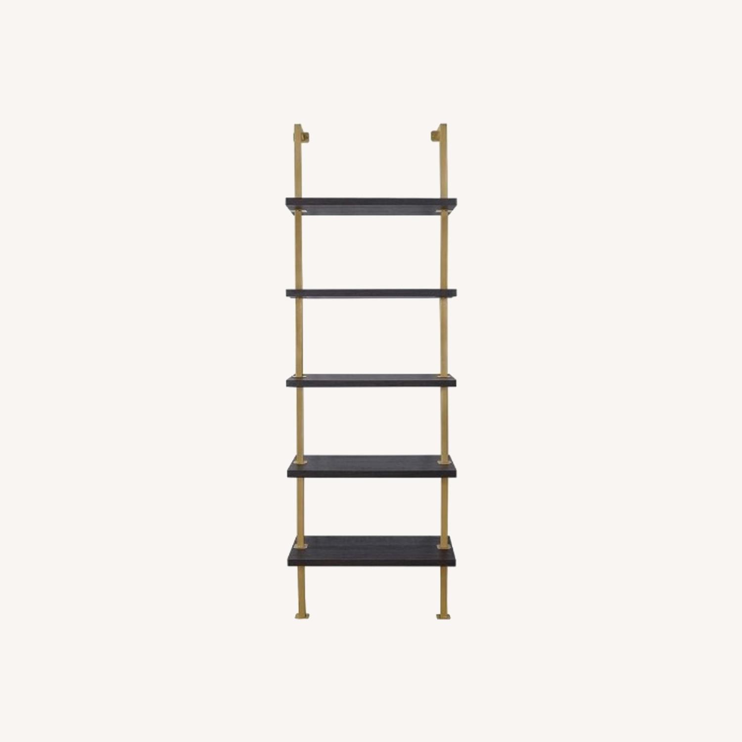 Nathan James Theo 5-Shelf Modern ladder Bookcase - image-0
