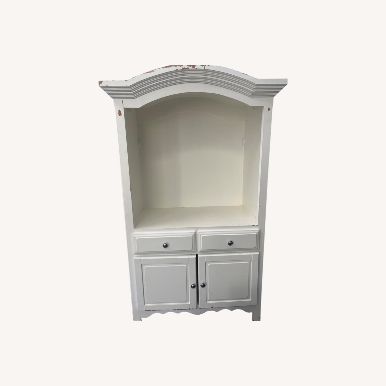 Vintage/Antique White Armoire - image-0