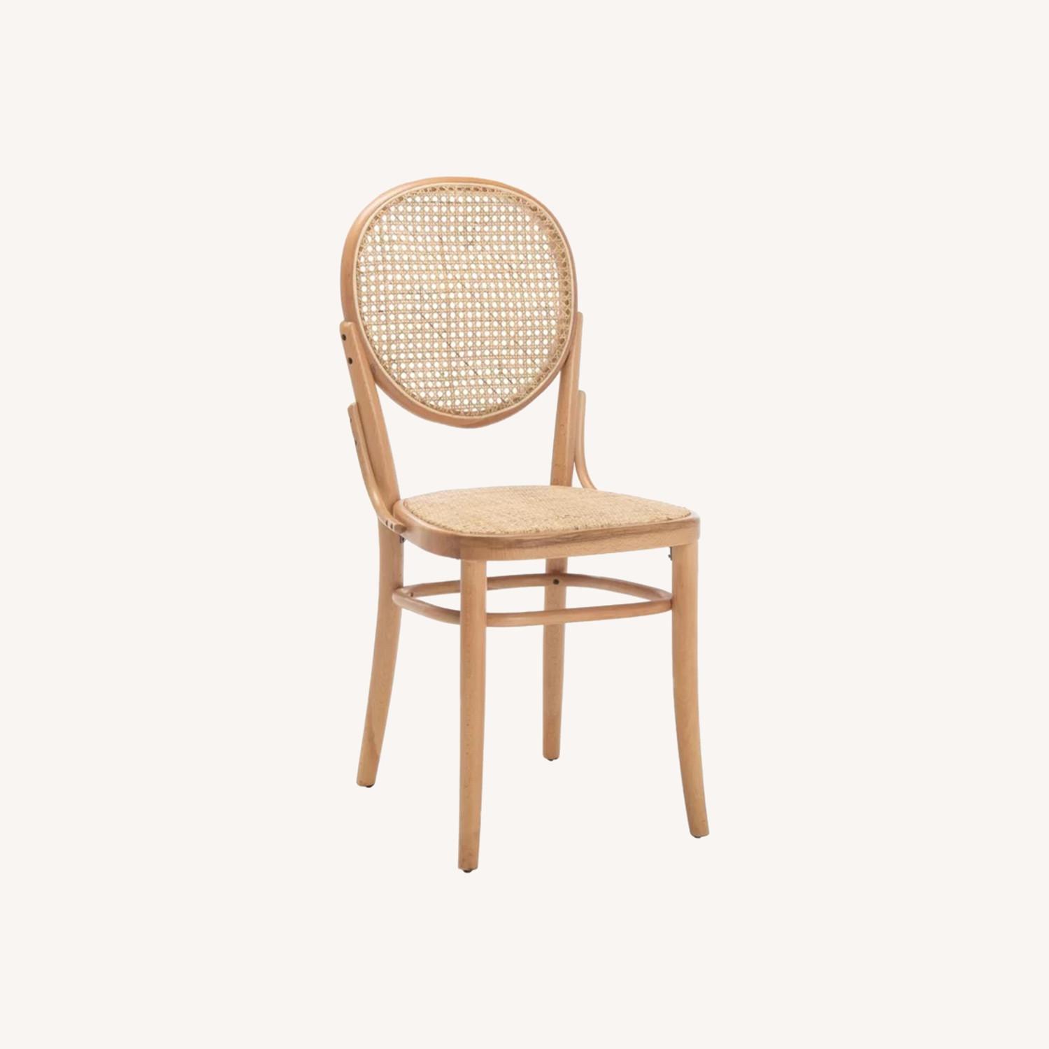 Cane Solid Wood Side Chair Dining Chair (Set of 2) - image-0