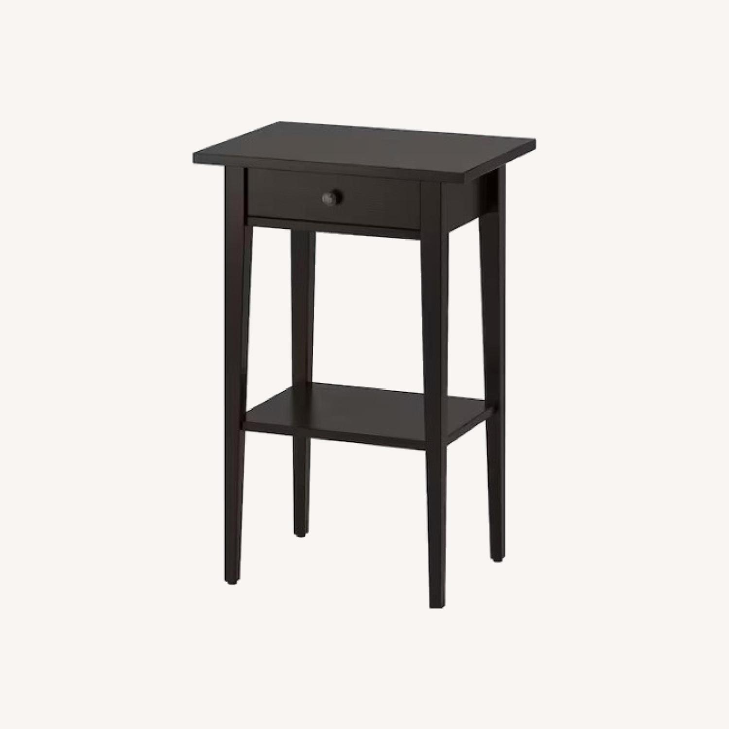 IKEA HEMNES Nightstands, Black-brown set of 2 - image-0