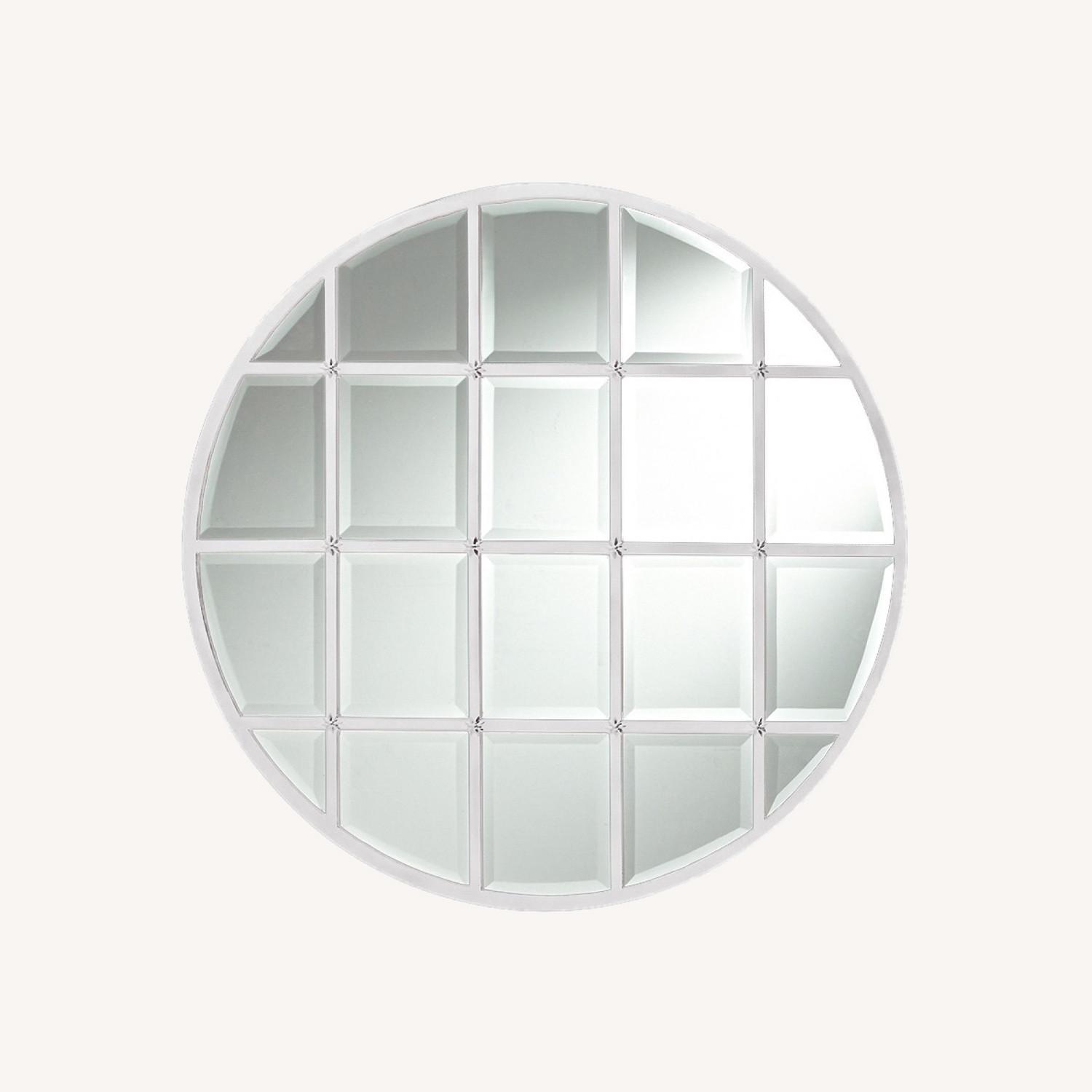 Pottery Barn Eagan Round Multipanel Mirror Silver - image-0