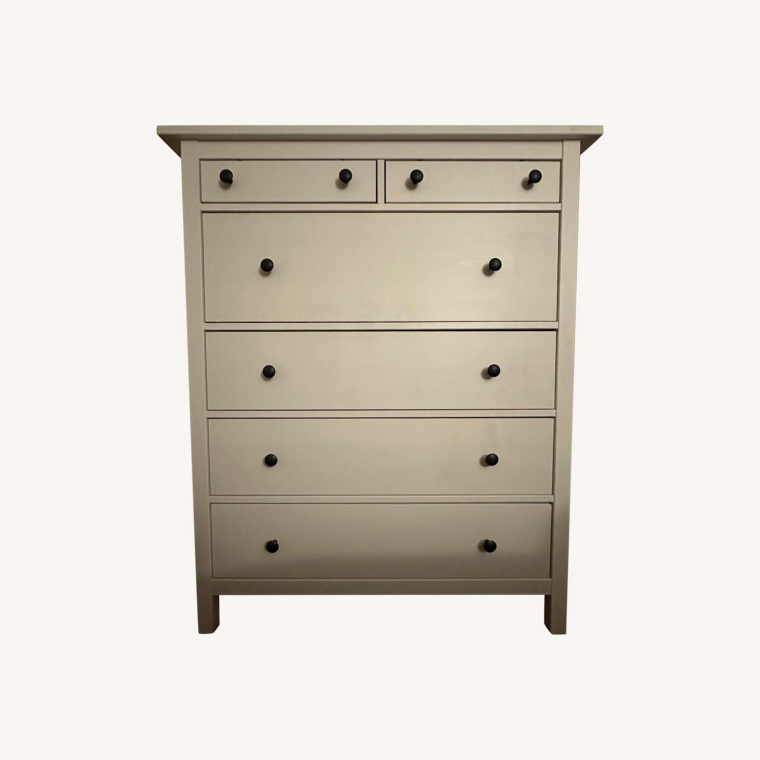 IKEA HEMNES 6 Drawer Chest White Stain AptDeco