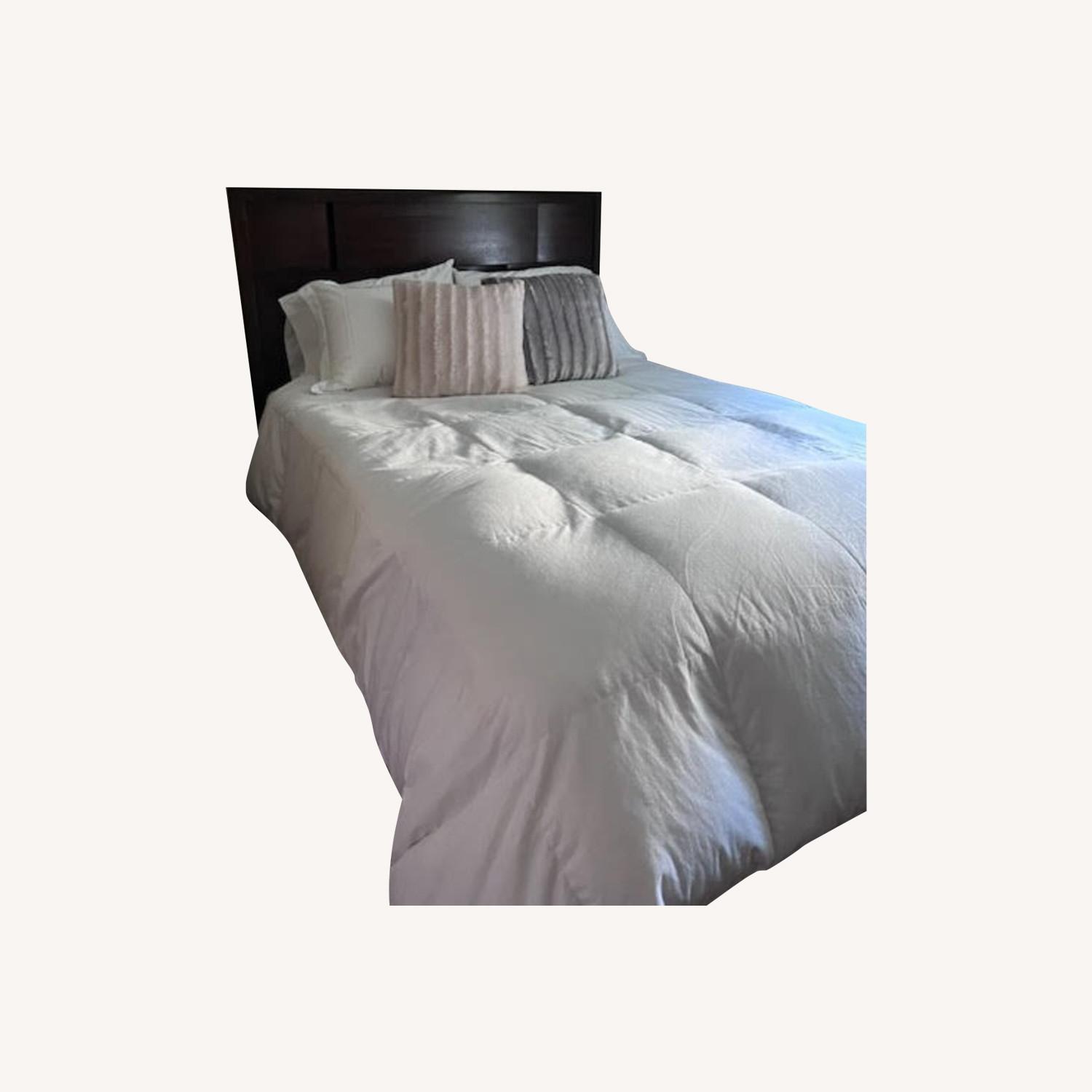 Queen Bedframe with 2 Big Draws in Base - image-0