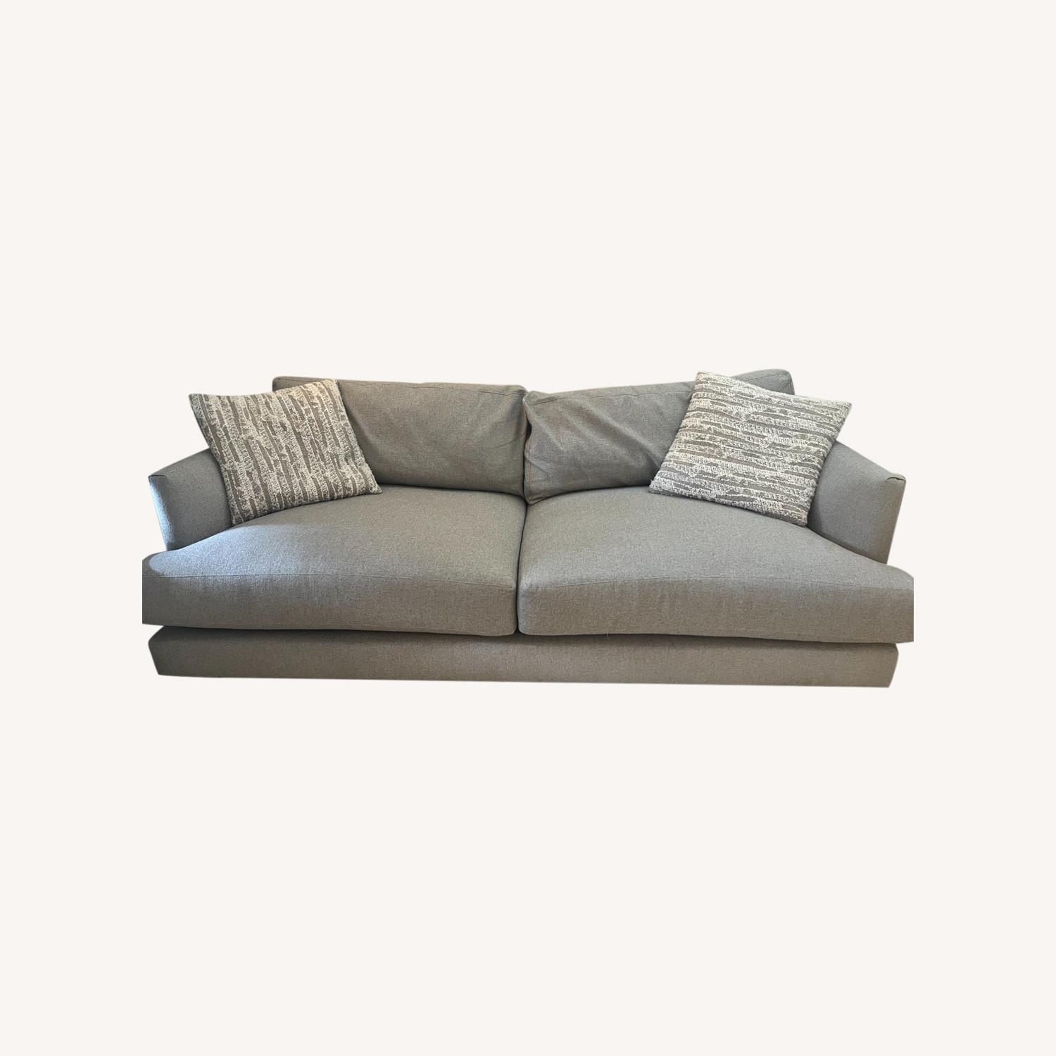West Elm Feather Gray Haven Couch - image-0