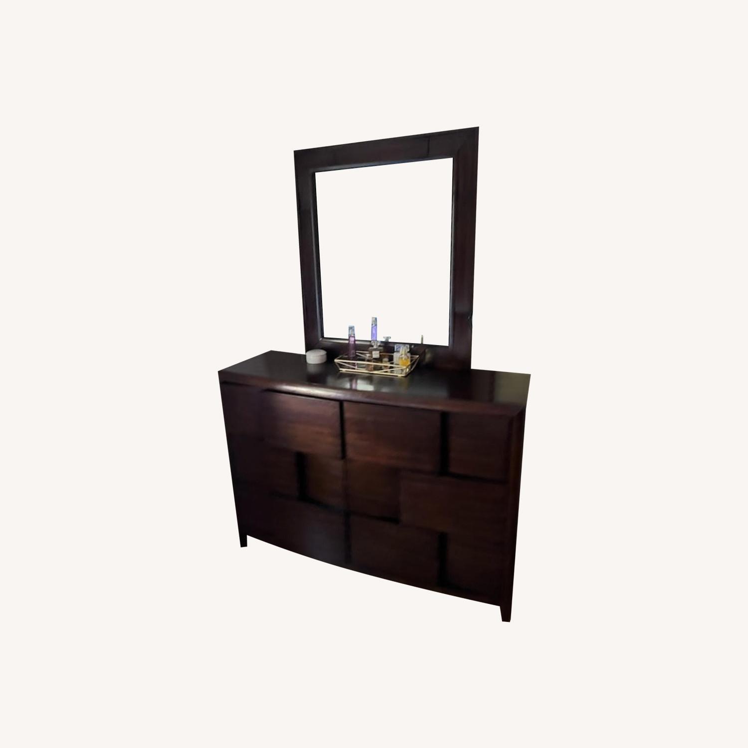 6 Draw Dresser with Mirror - image-0