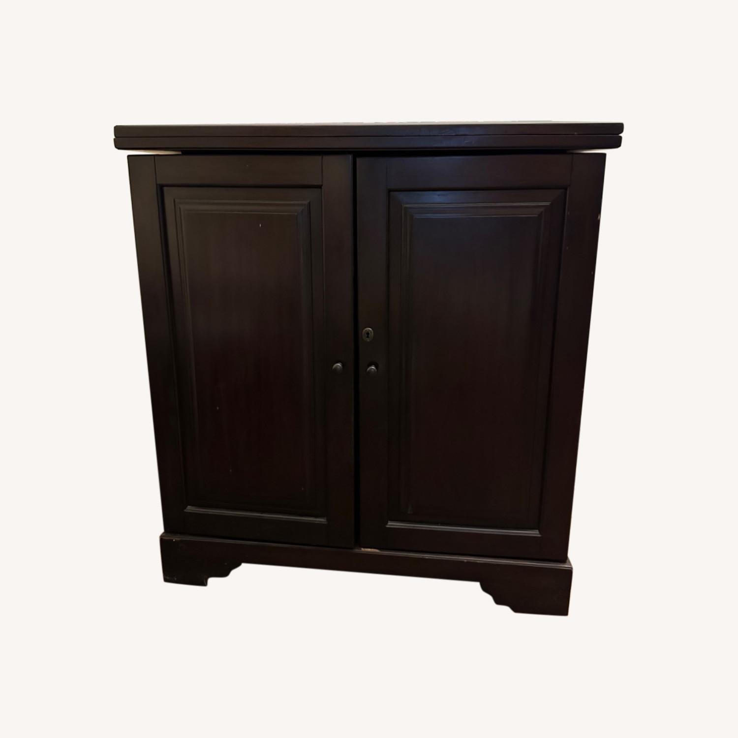 Pottery Barn Bar Cabinet - image-0