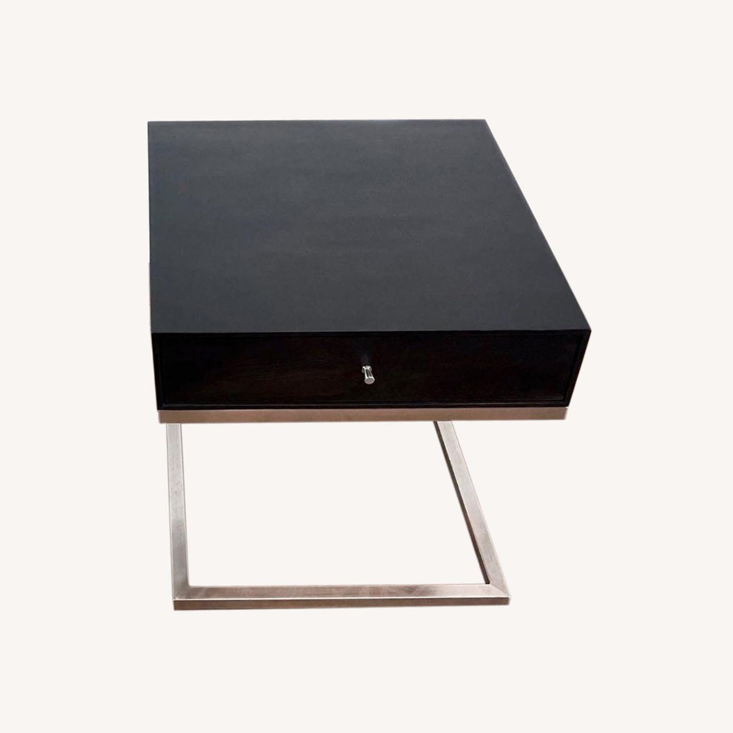 Pair of Room & Board Hudson One Drawer "C" Table - image-0