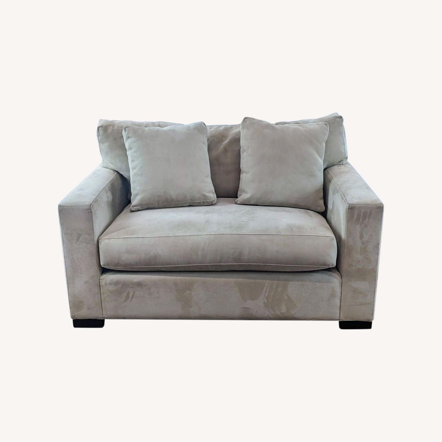 Crate & Barrel Bench Seat Loveseat - image-0