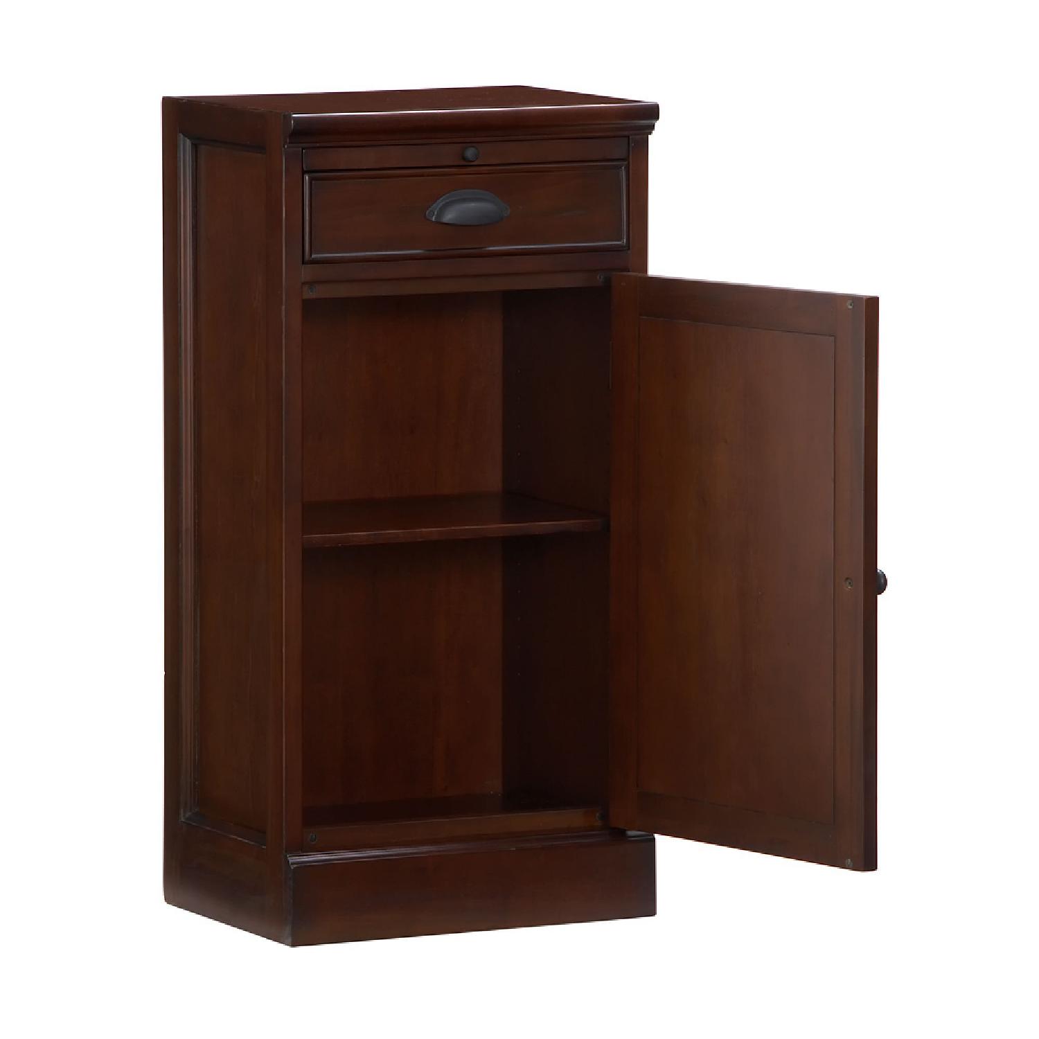 Pottery Barn Modern Bar Cabinet Base Mahogany - image-1