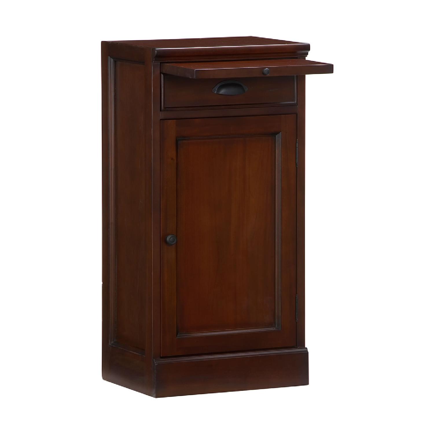 Pottery Barn Modern Bar Cabinet Base Mahogany - image-2
