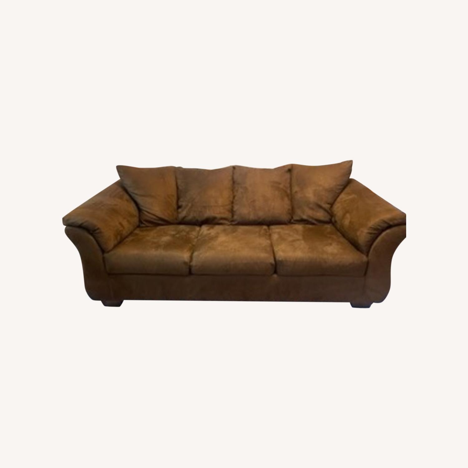 Nice Chocolate Brown Sofa - image-0