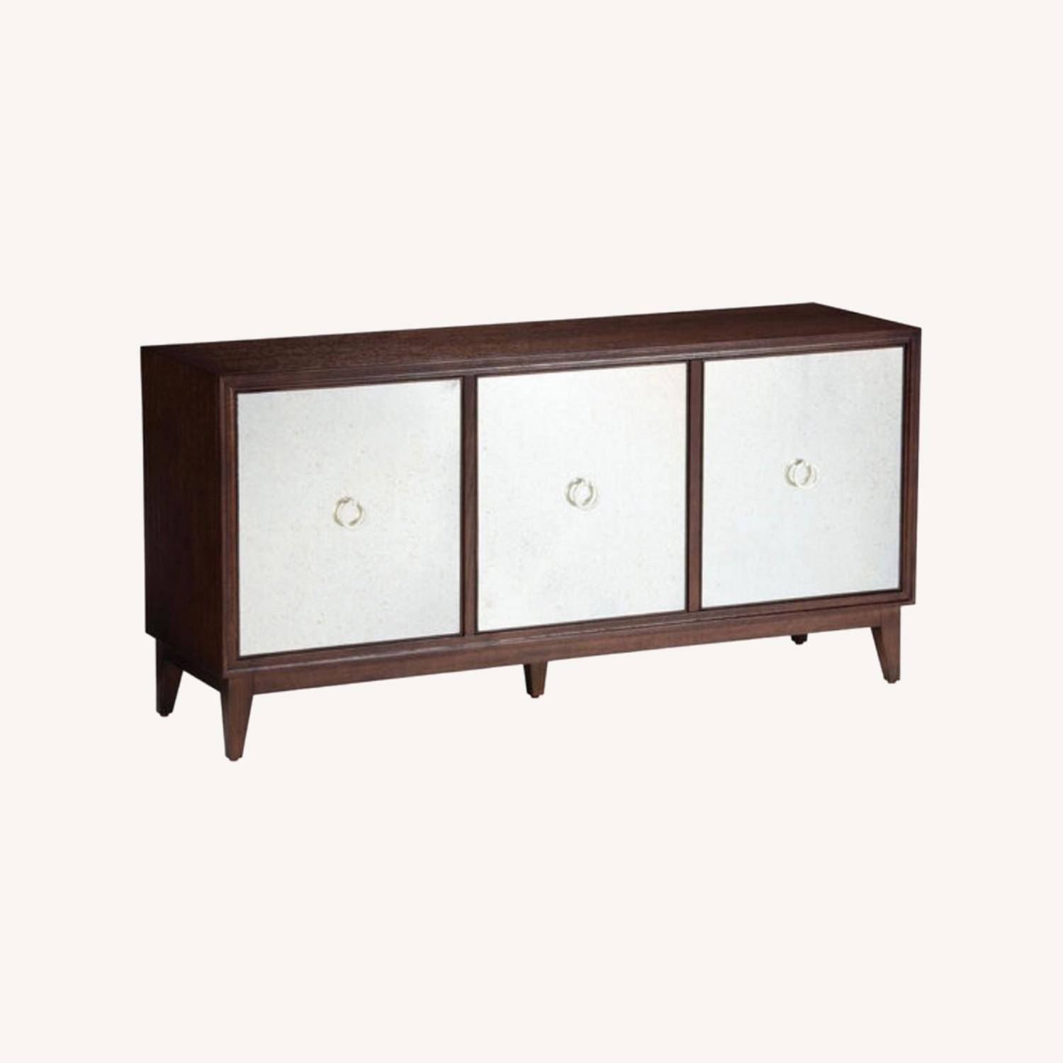 Ethan Allen Heston Mirrored Oak Buffet - image-0