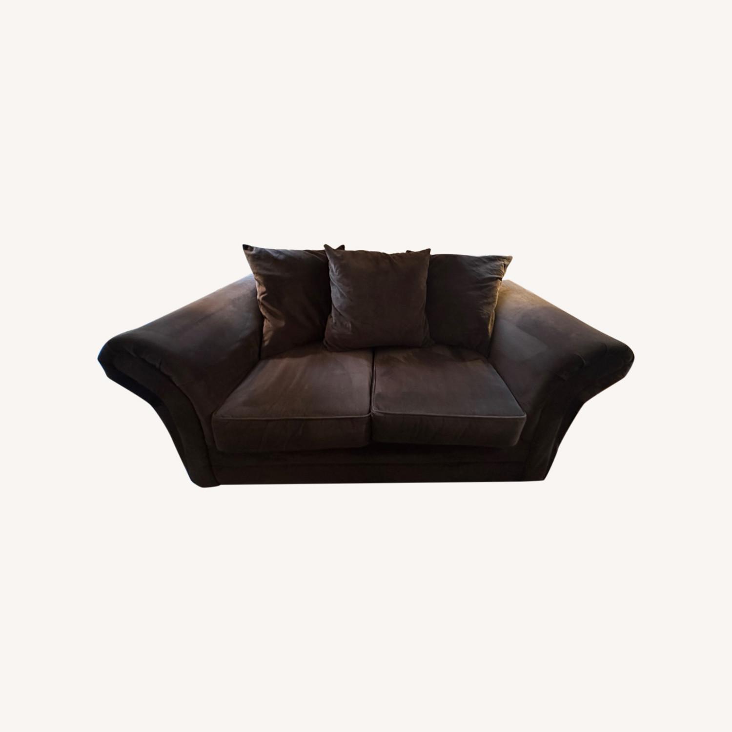 Loveseat in Dark Brown - image-0