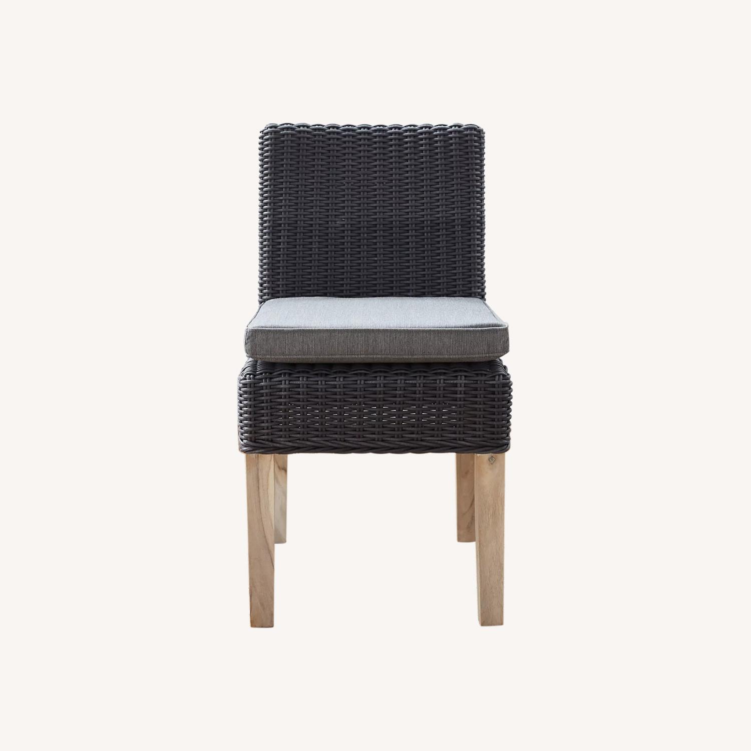 Anthropologie Ridgeline Wicker + Teak Chairs - image-0