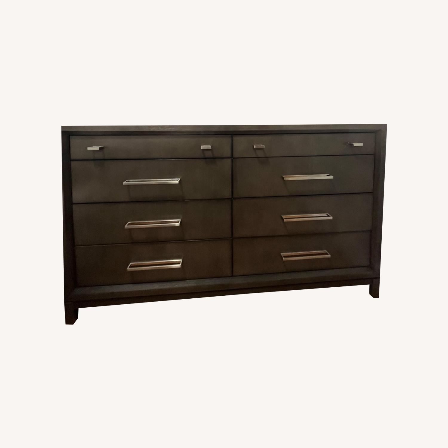 Dark Brown 8 Drawer Dresser AptDeco