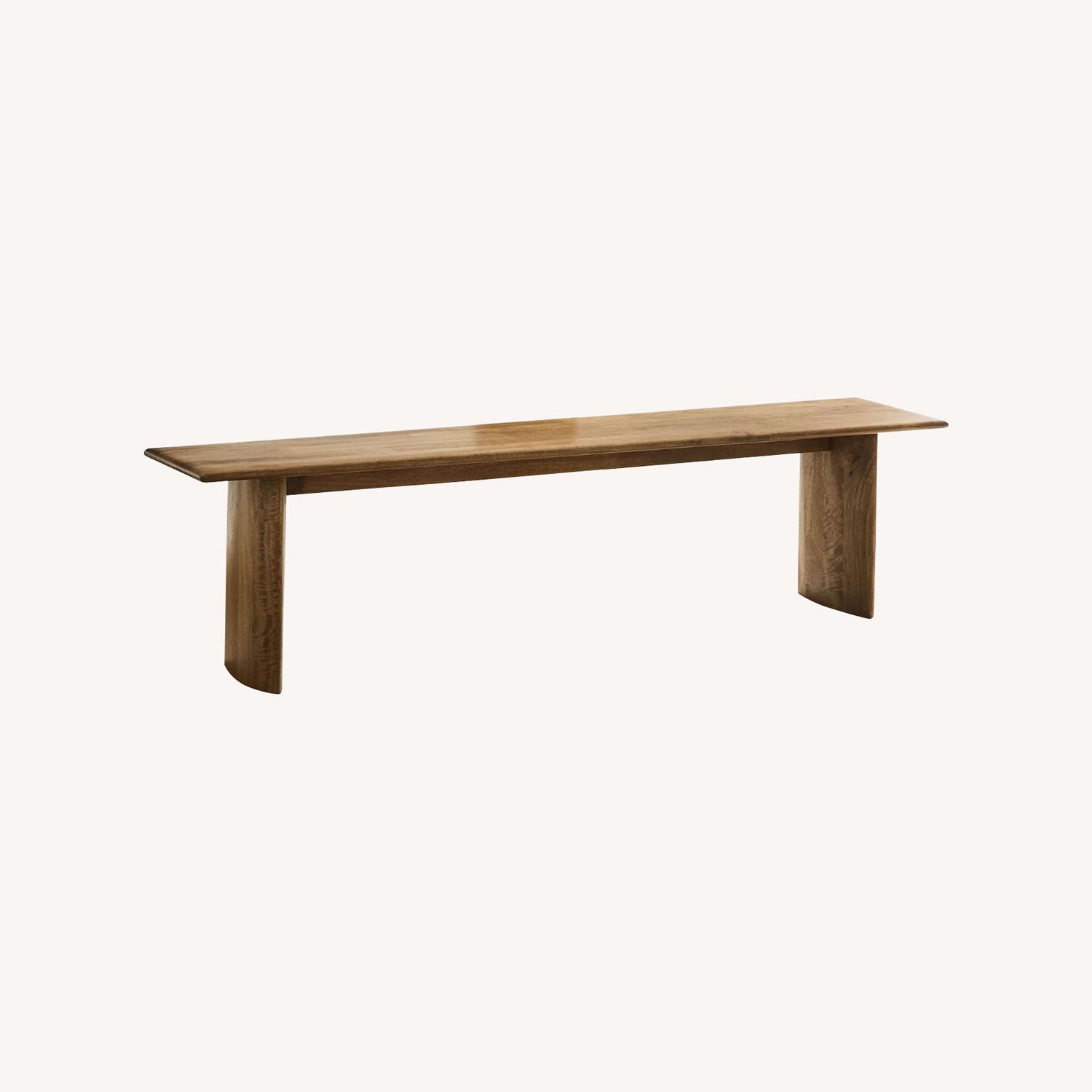 West Elm Anton Solid Wood Dining Bench 58" - image-0