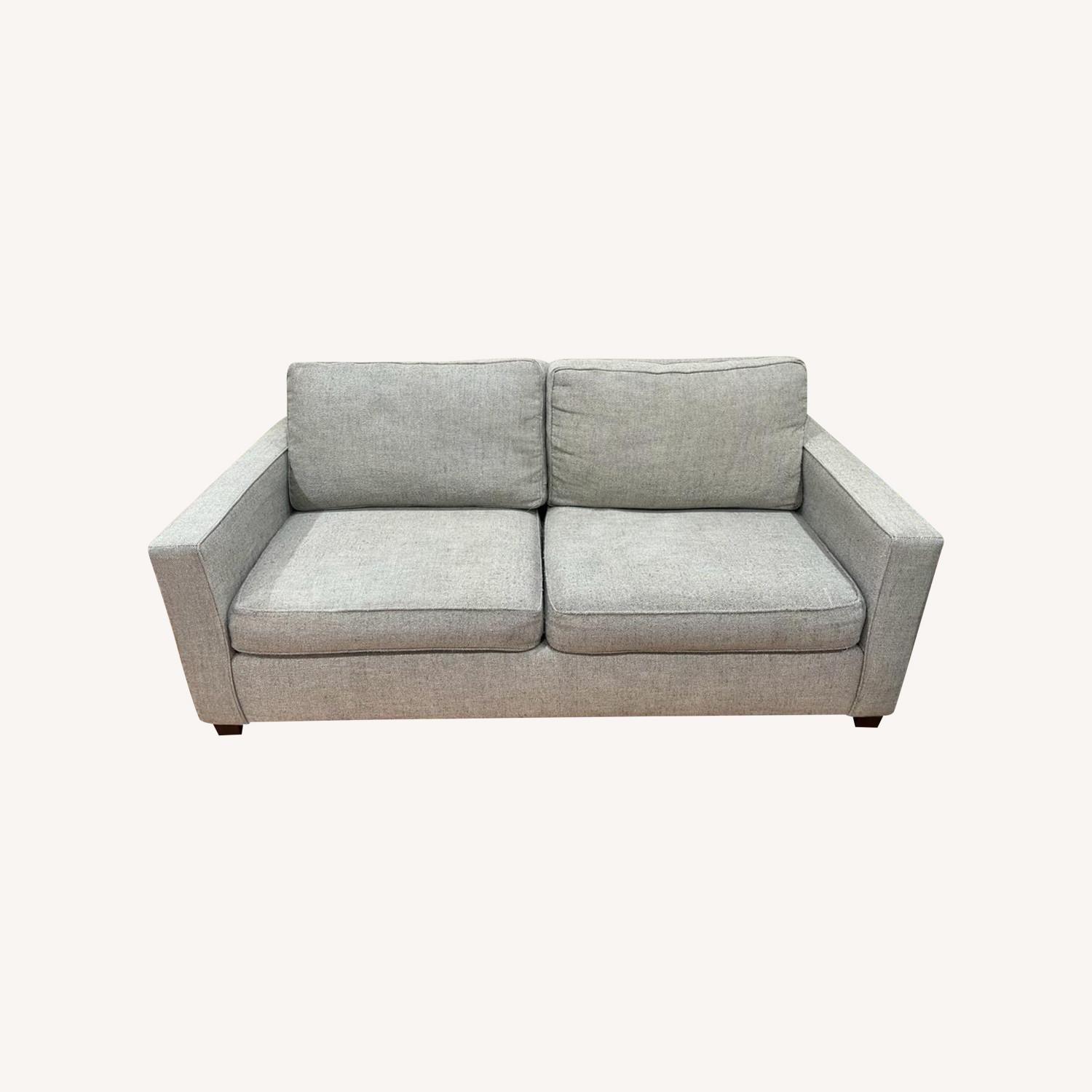 West Elm 76 Twill Gravel Henry Sofa - image-0