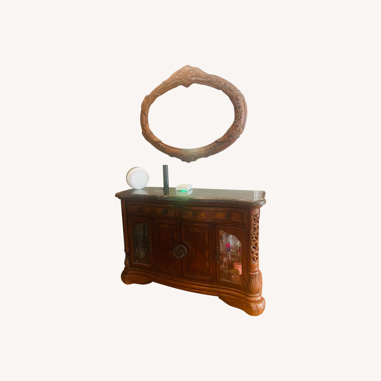 Michael Amini AICO Excelsior Sideboard and Mirror - image-0