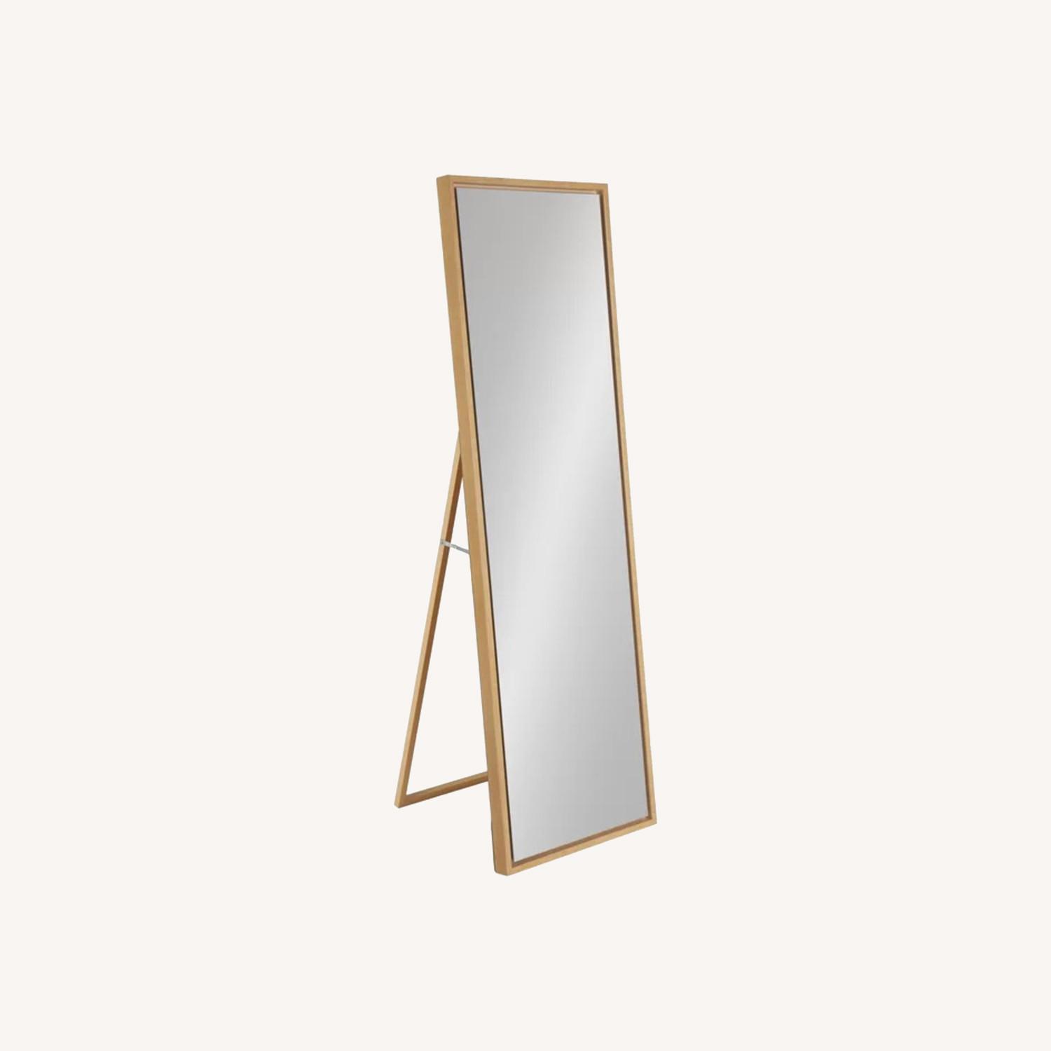 Easel Mirror Natural Wood Finish - image-0