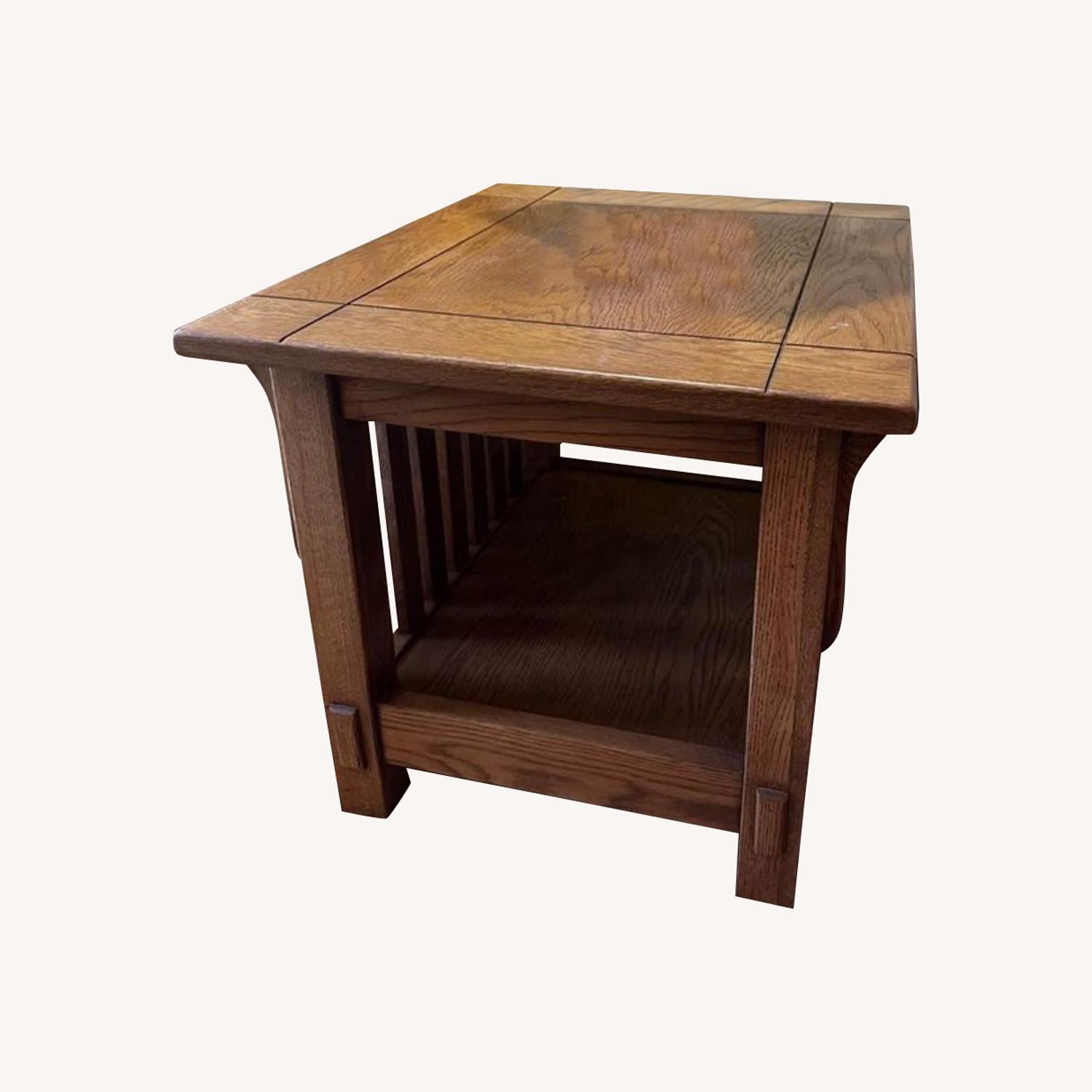Mission Style Side Table - image-0